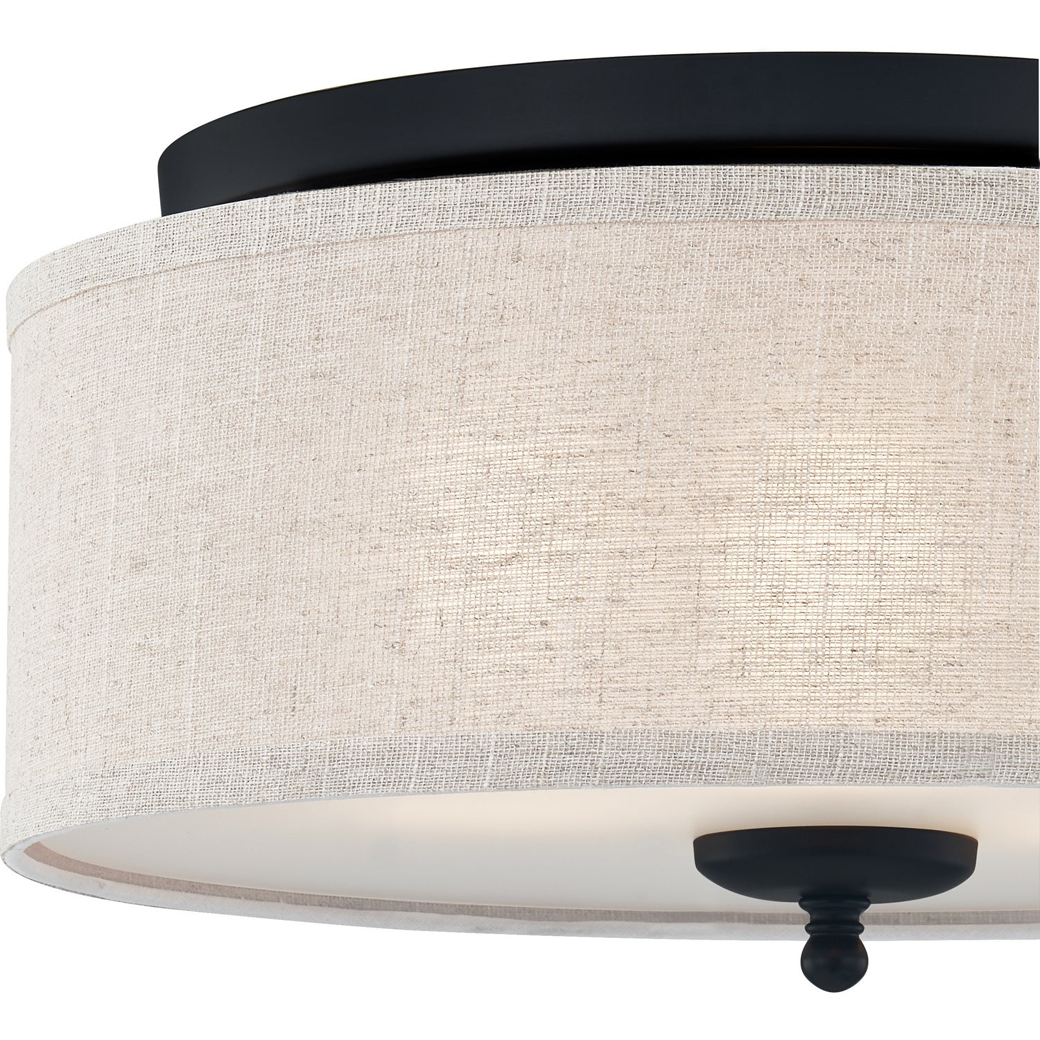 Quoizel - BLA1616MBK - Three Light Flush Mount - Blanche - Matte Black
