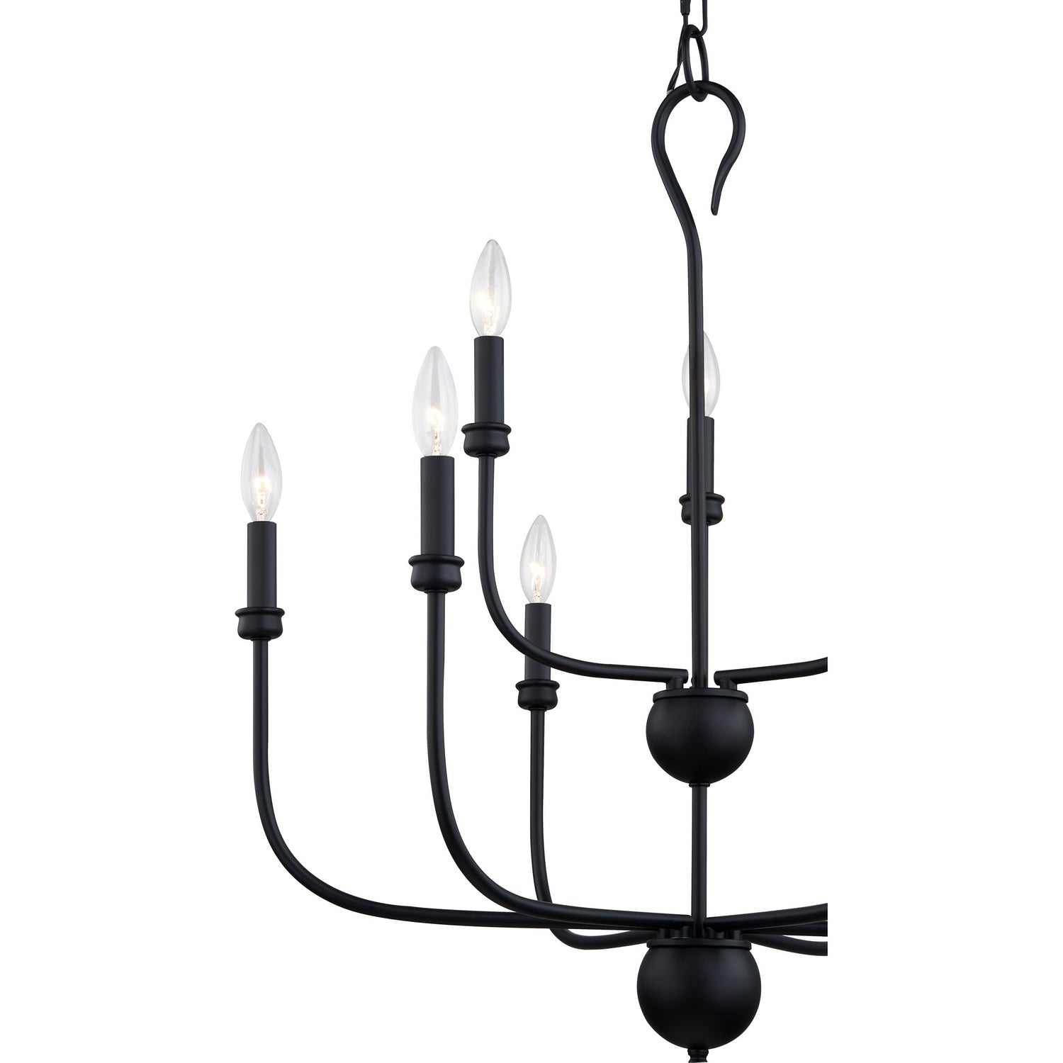 Quoizel - BLA5027MBK - Nine Light Chandelier - Blanche - Matte Black
