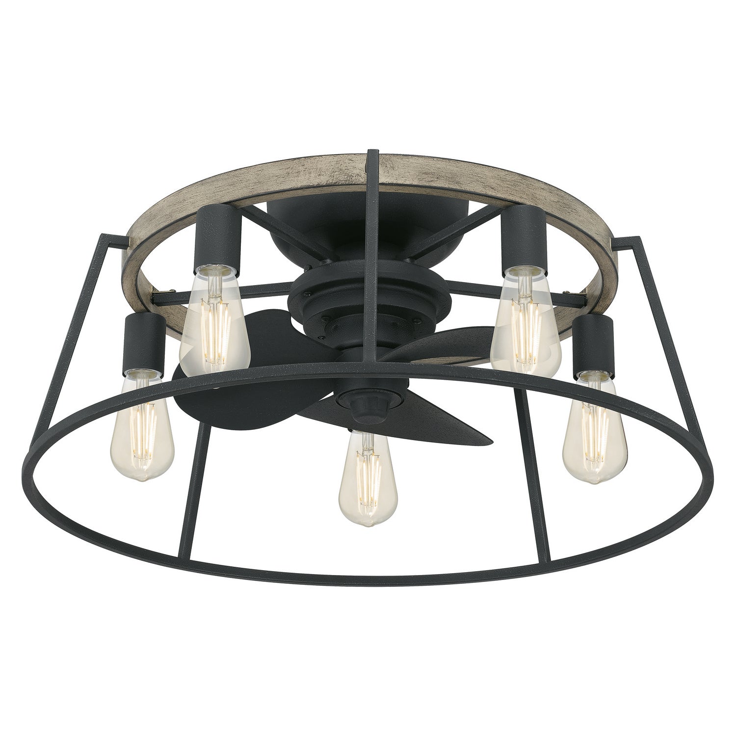 Quoizel - BRT3124GK - Five Light Fandelier - Brockton - Grey Ash