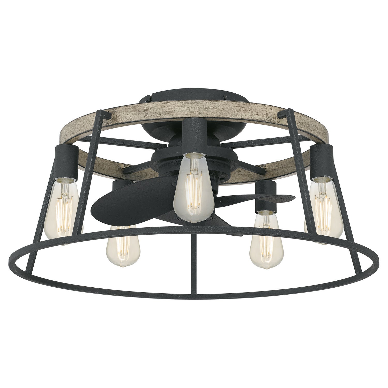 Quoizel - BRT3124GK - Five Light Fandelier - Brockton - Grey Ash