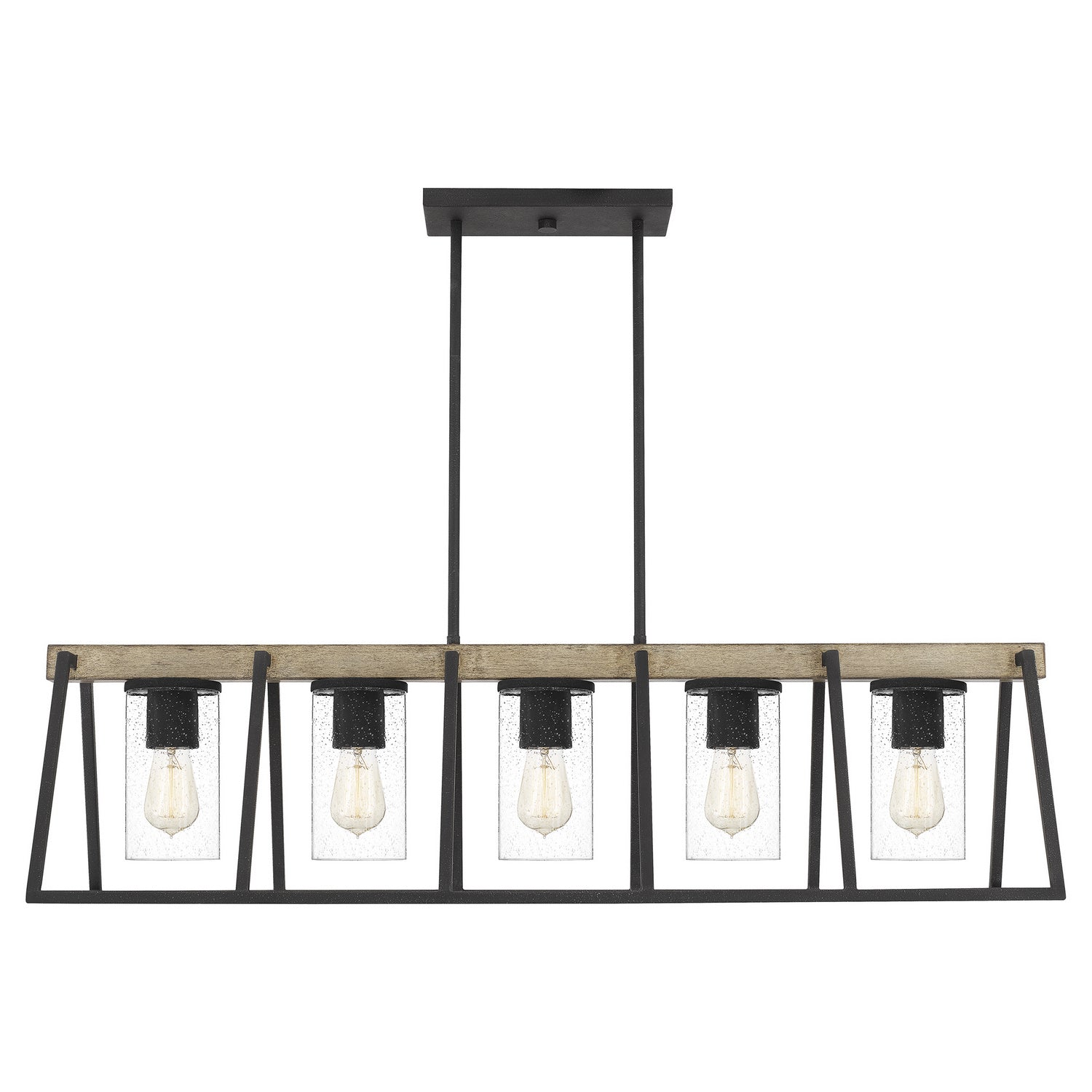 Quoizel - BRT3542GK - Five Light Linear Chandelier - Brockton - Grey Ash