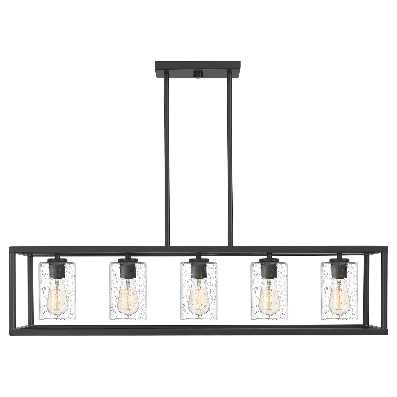 Quoizel - NHR3538OZ - Five Light Linear Chandelier - New Harbor - Old Bronze