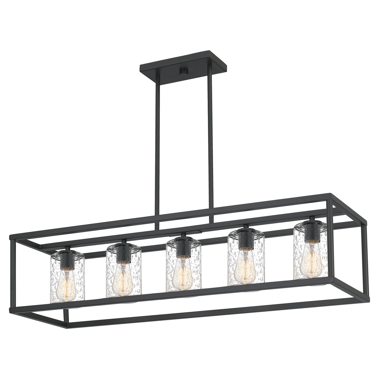Quoizel - NHR3538OZ - Five Light Linear Chandelier - New Harbor - Old Bronze