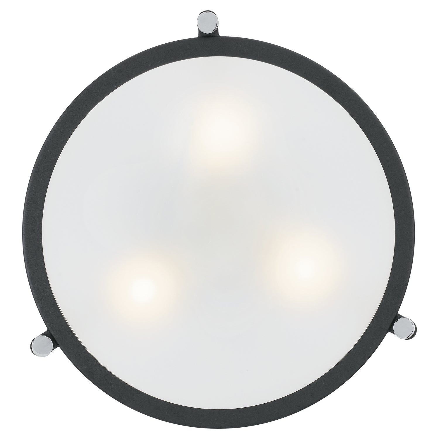 Quoizel - QF1715EK - Three Light Semi Flush Mount - Rigel - Earth Black