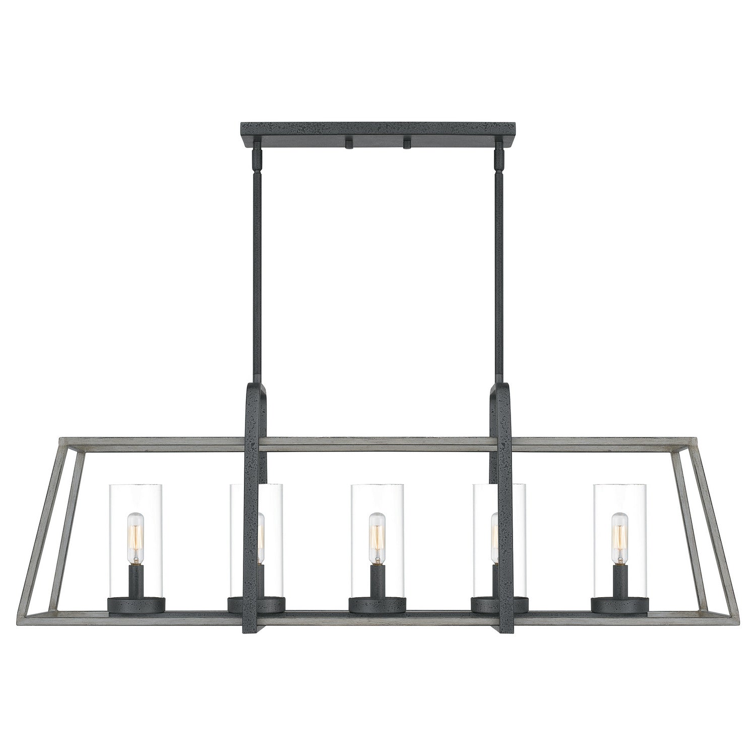 Quoizel - QF5277DO - Five Light Linear Chandelier - Lincoln - Distressed Iron