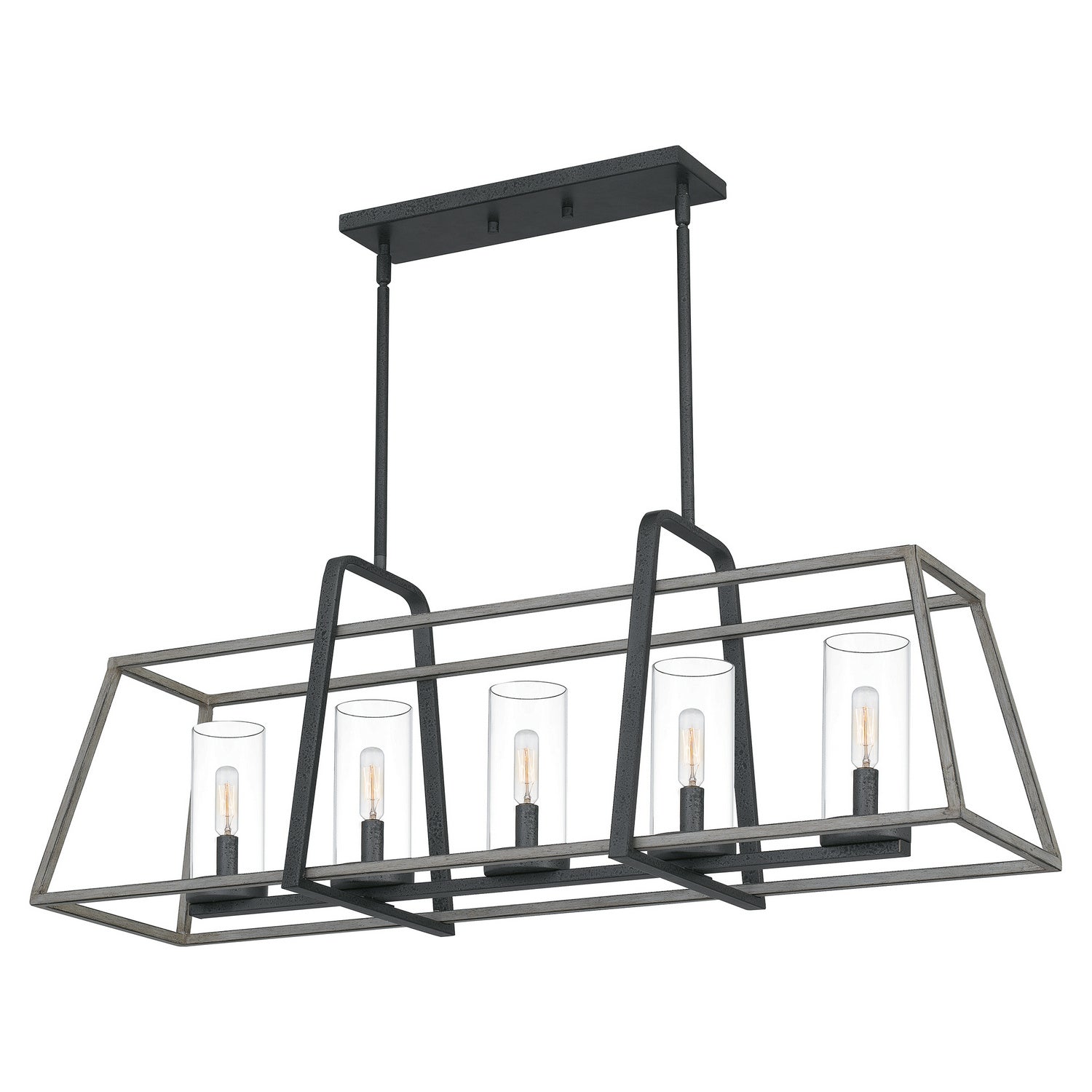 Quoizel - QF5277DO - Five Light Linear Chandelier - Lincoln - Distressed Iron