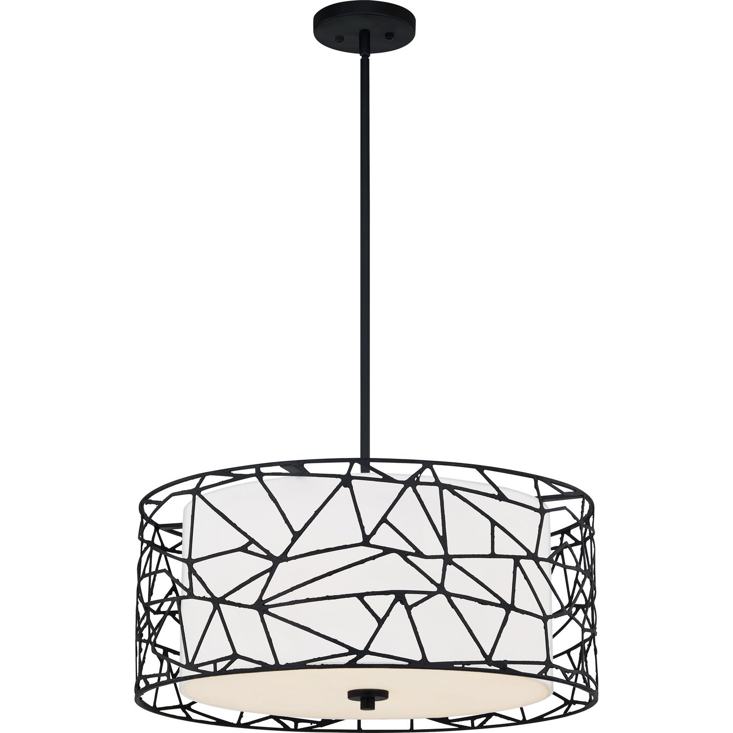 Quoizel - QOP5274MBK - Four Light Pendant - Newcastle - Matte Black