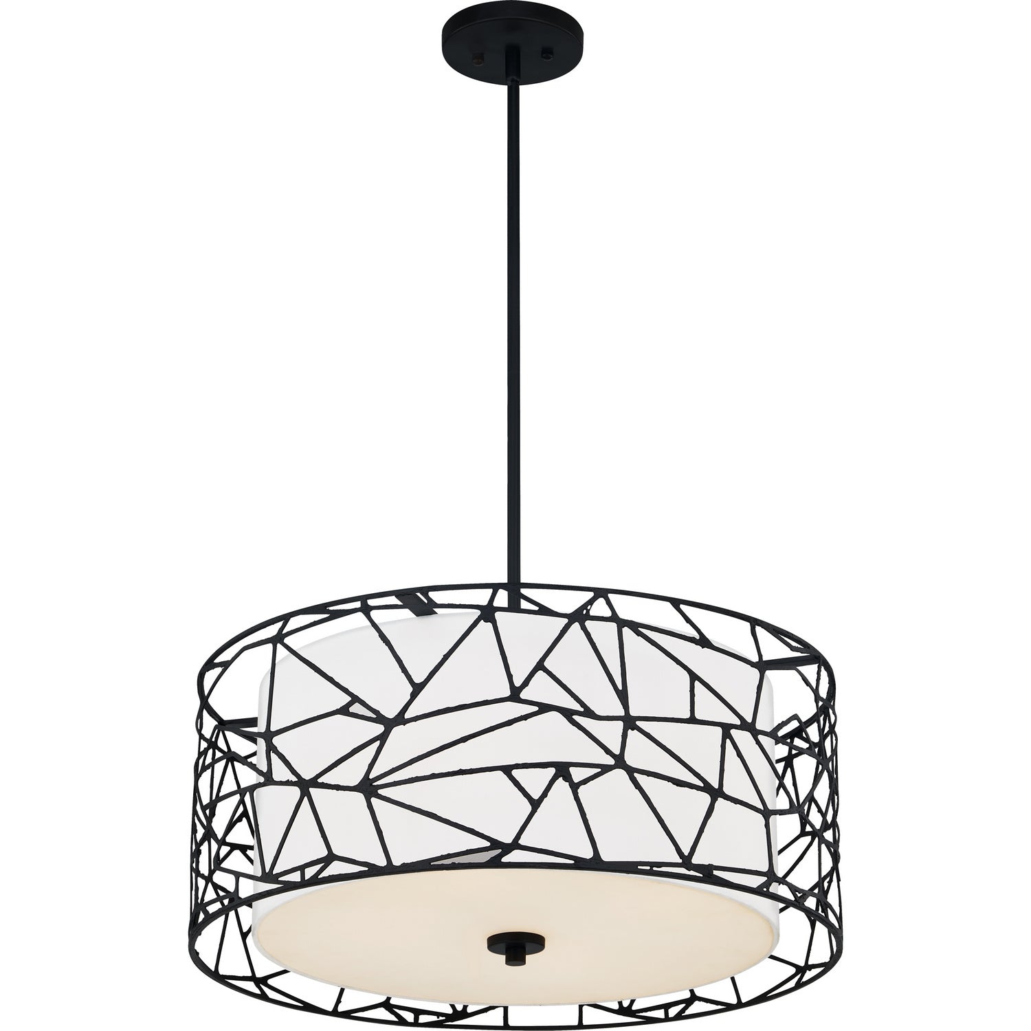 Quoizel - QOP5274MBK - Four Light Pendant - Newcastle - Matte Black
