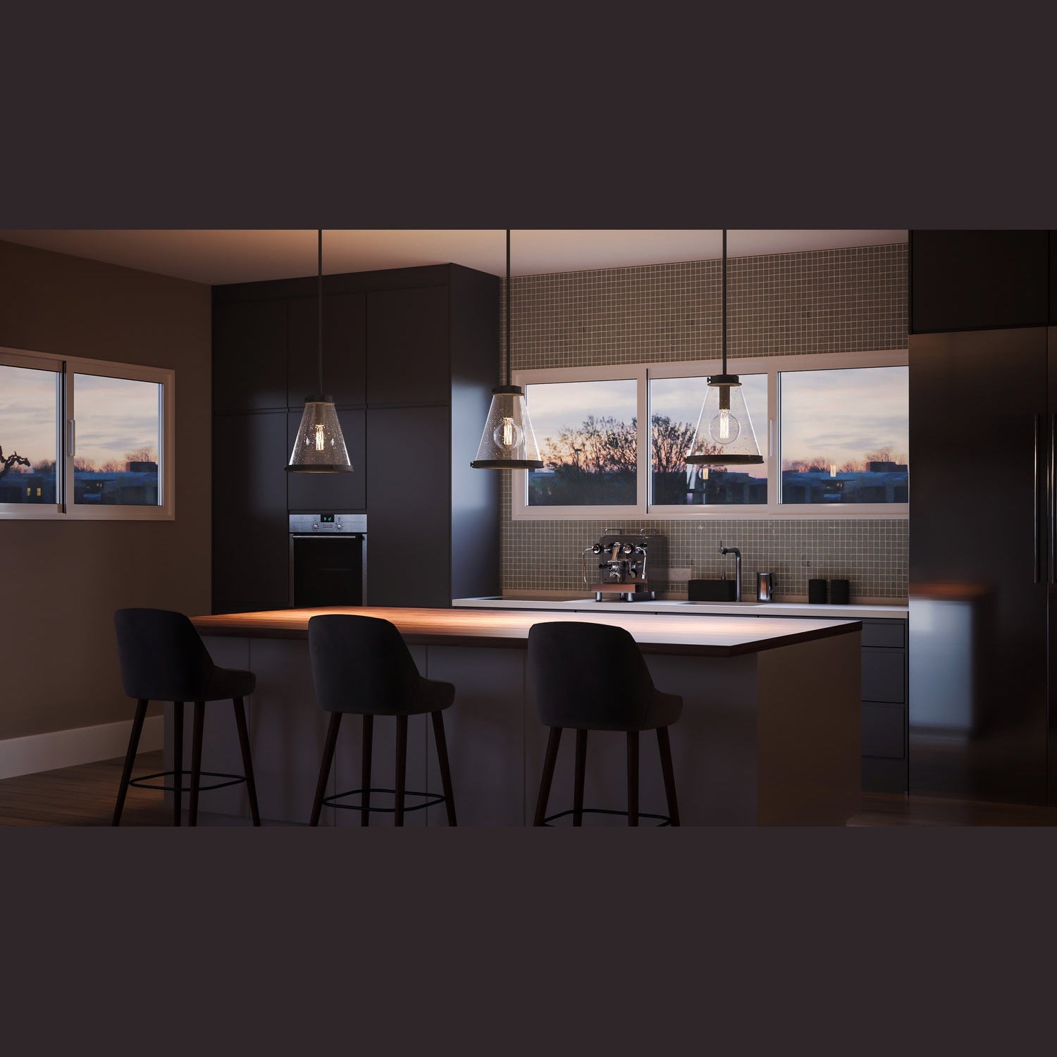 Quoizel - QP5260MB - One Light Mini Pendant - Bristol - Mottled Black