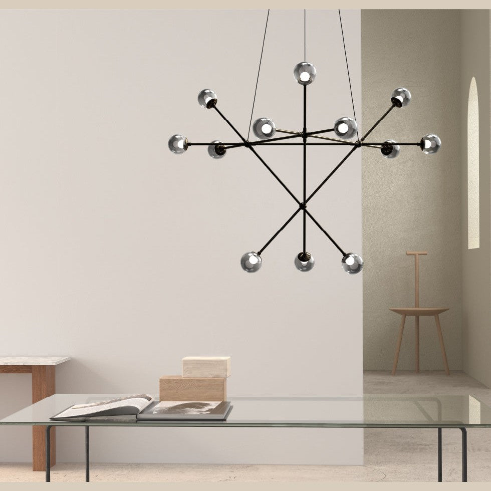 Sonneman - 2082.37K - LED Pendant - Proton - Polished Black Nickel
