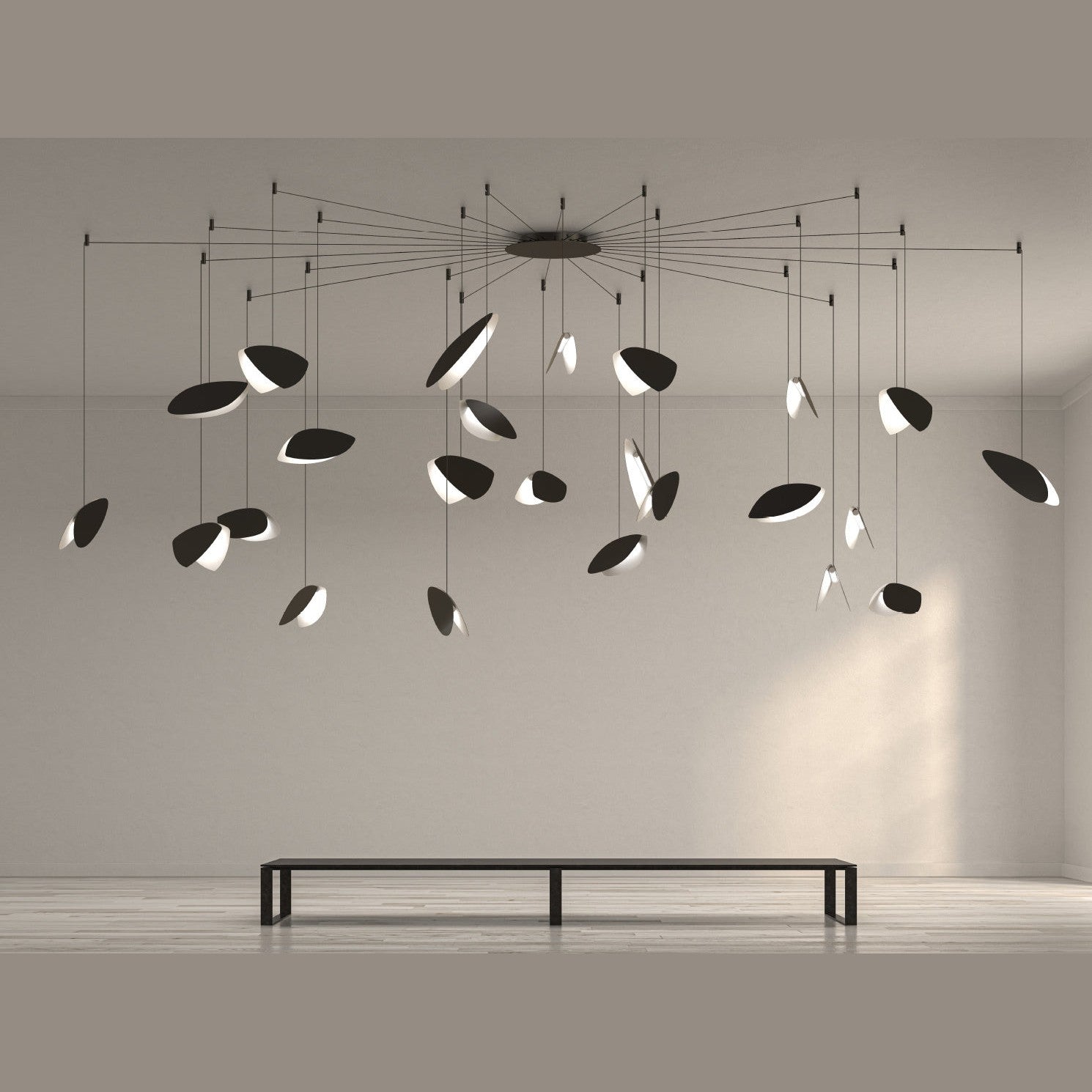 Sonneman - 2909.25K - LED Pendant - Papillons - Satin Black