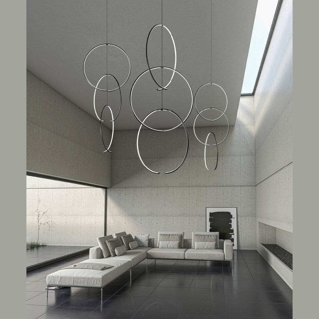 Sonneman - 3153.25 - LED Pendant - Torc - Satin Black