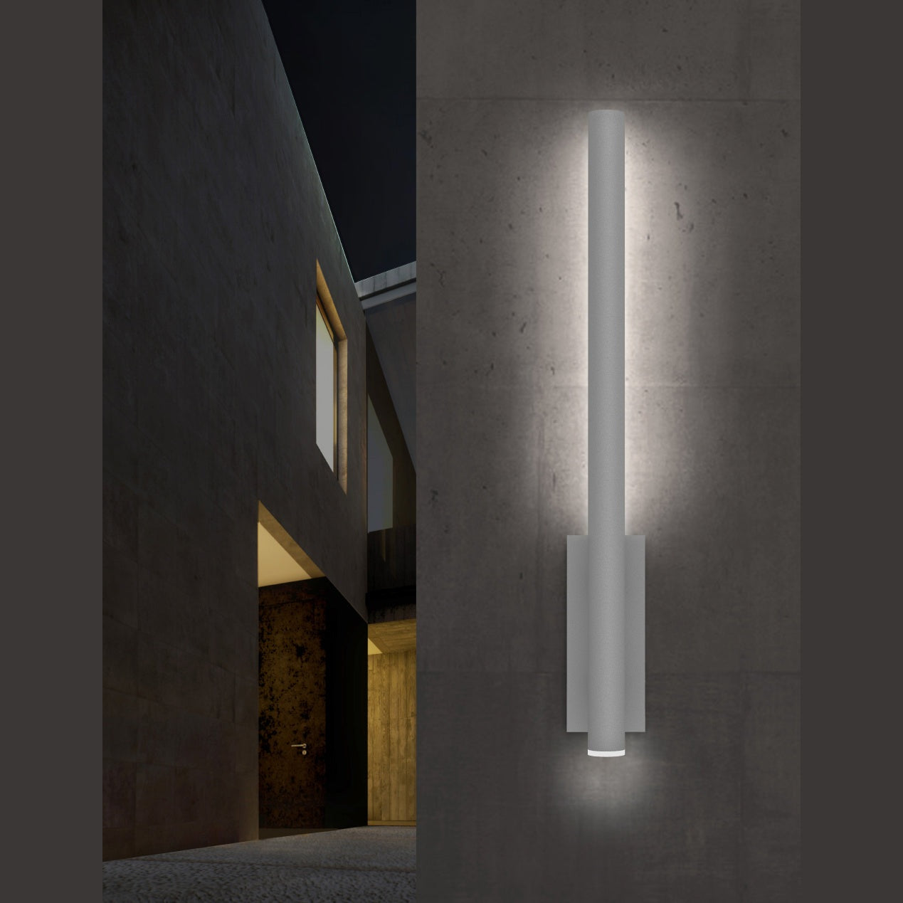 Sonneman - 7480.74-WL - LED Wall Sconce - Flue - Textured Gray