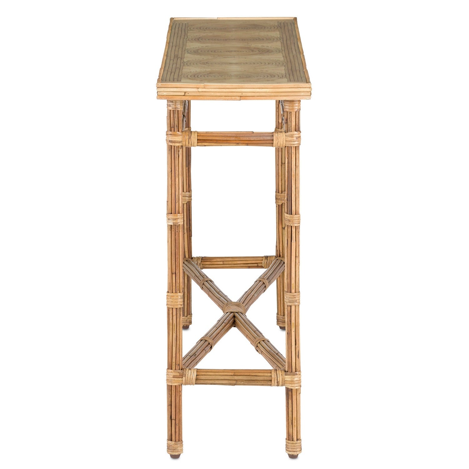 Currey and Company - 3000-0174 - Console Table - Silang Collection - Natural Rattan