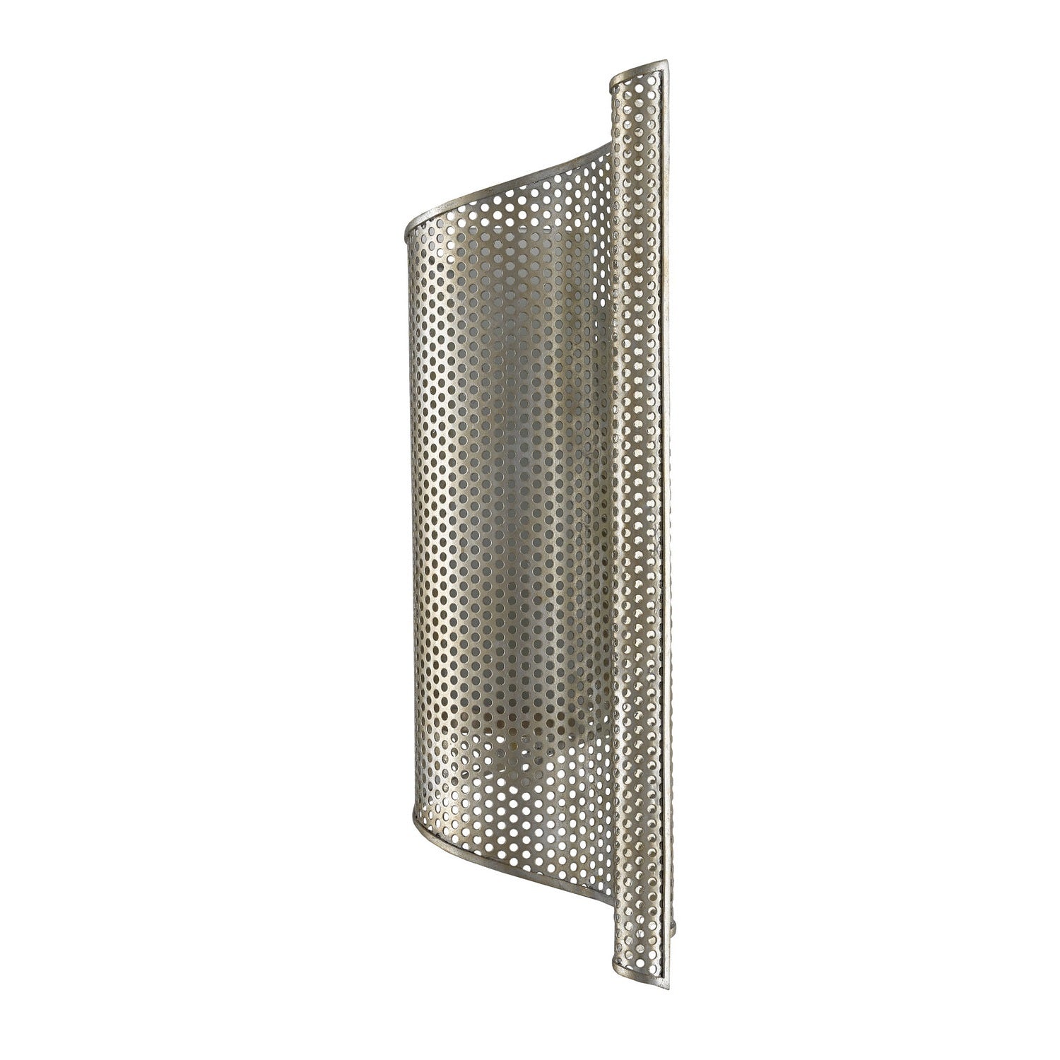 Currey and Company - 5000-0168 - One Light Wall Sconce - Penfold Collection - Contemporary Silver Leaf/Painted Contemporary Silver