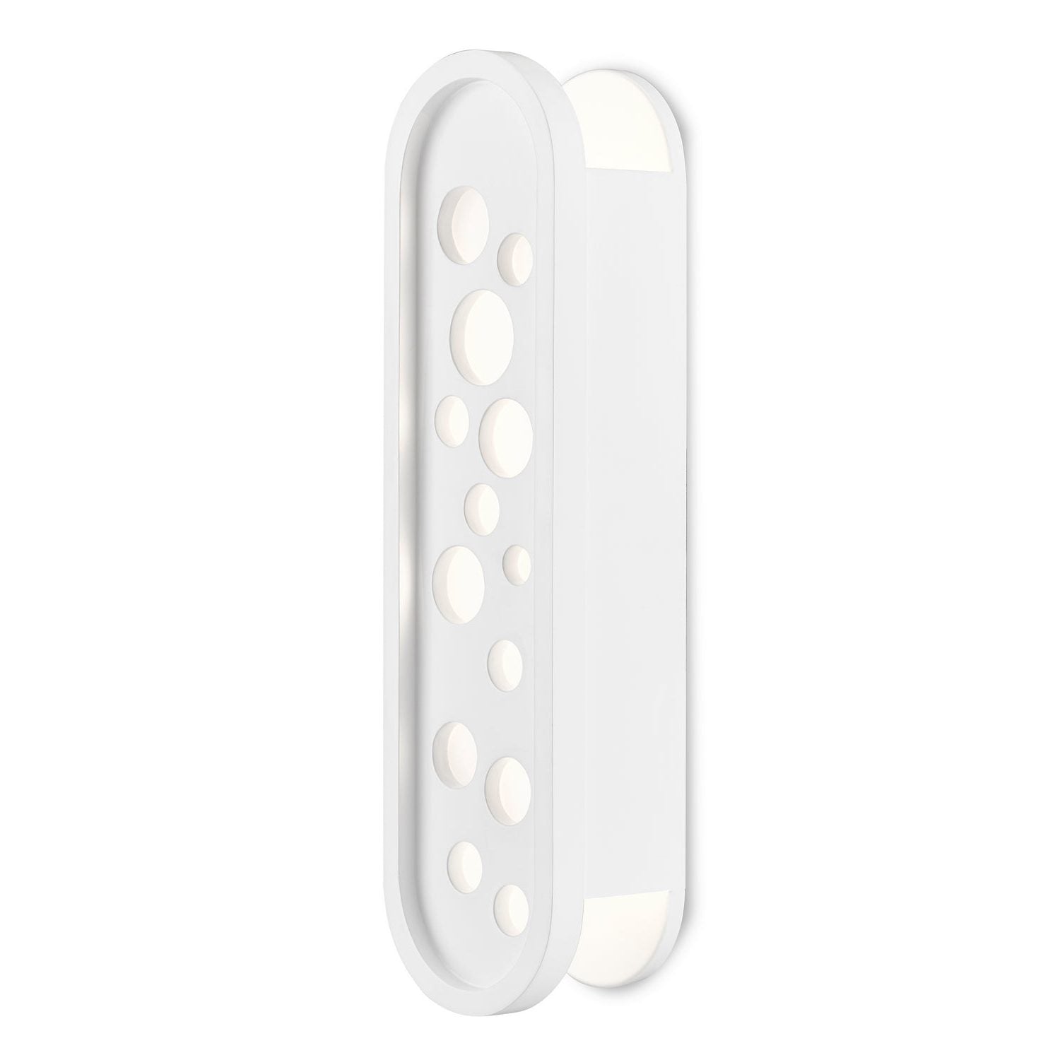 Currey and Company - 5000-0172 - One Light Wall Sconce - Lapidus Collection - Sugar White