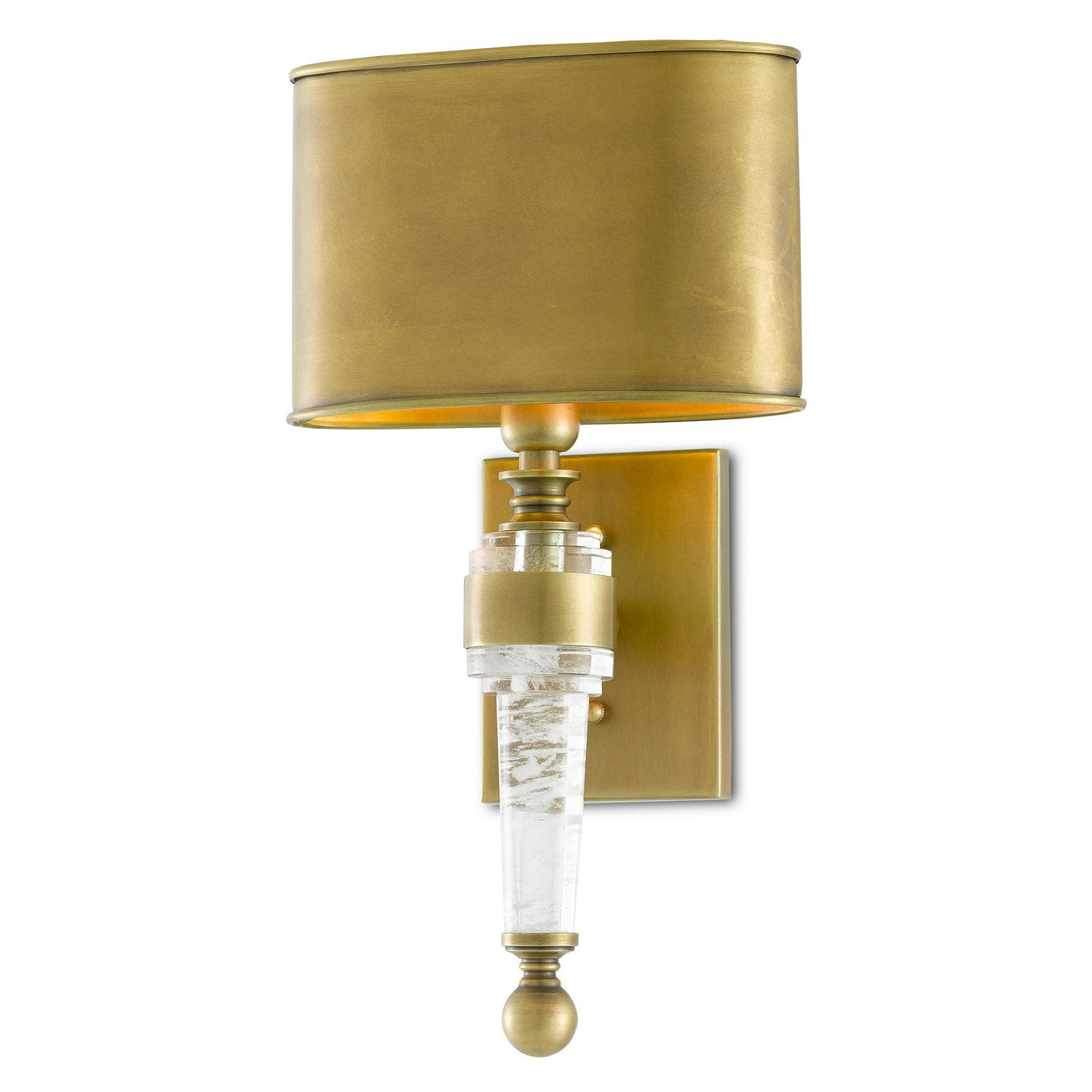 Currey and Company - 5000-0177 - One Light Wall Sconce - Lindau Brass Wall Sconce - Antique Brass