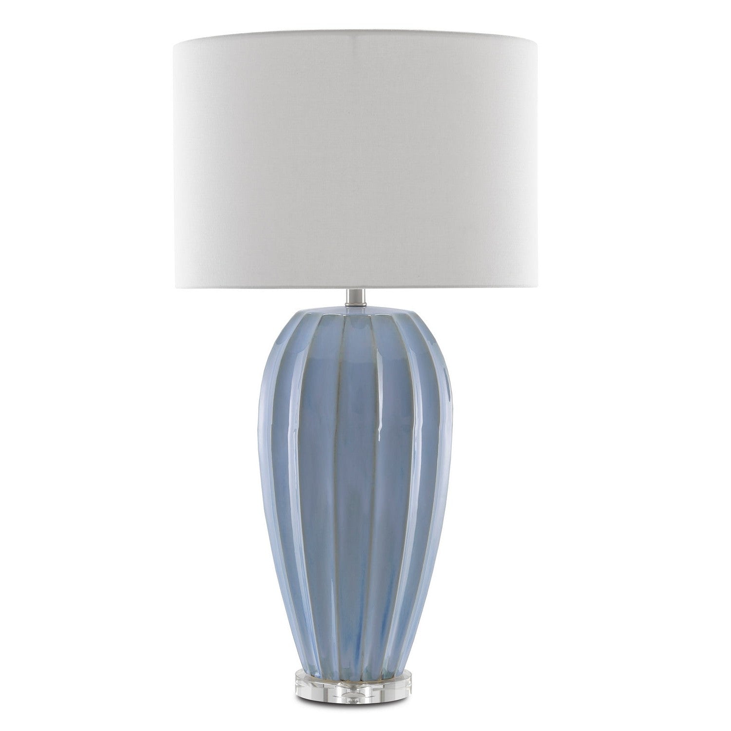Currey and Company - 6000-0616 - One Light Table Lamp - Bluestar Blue Table Lamp - Light Blue/Clear