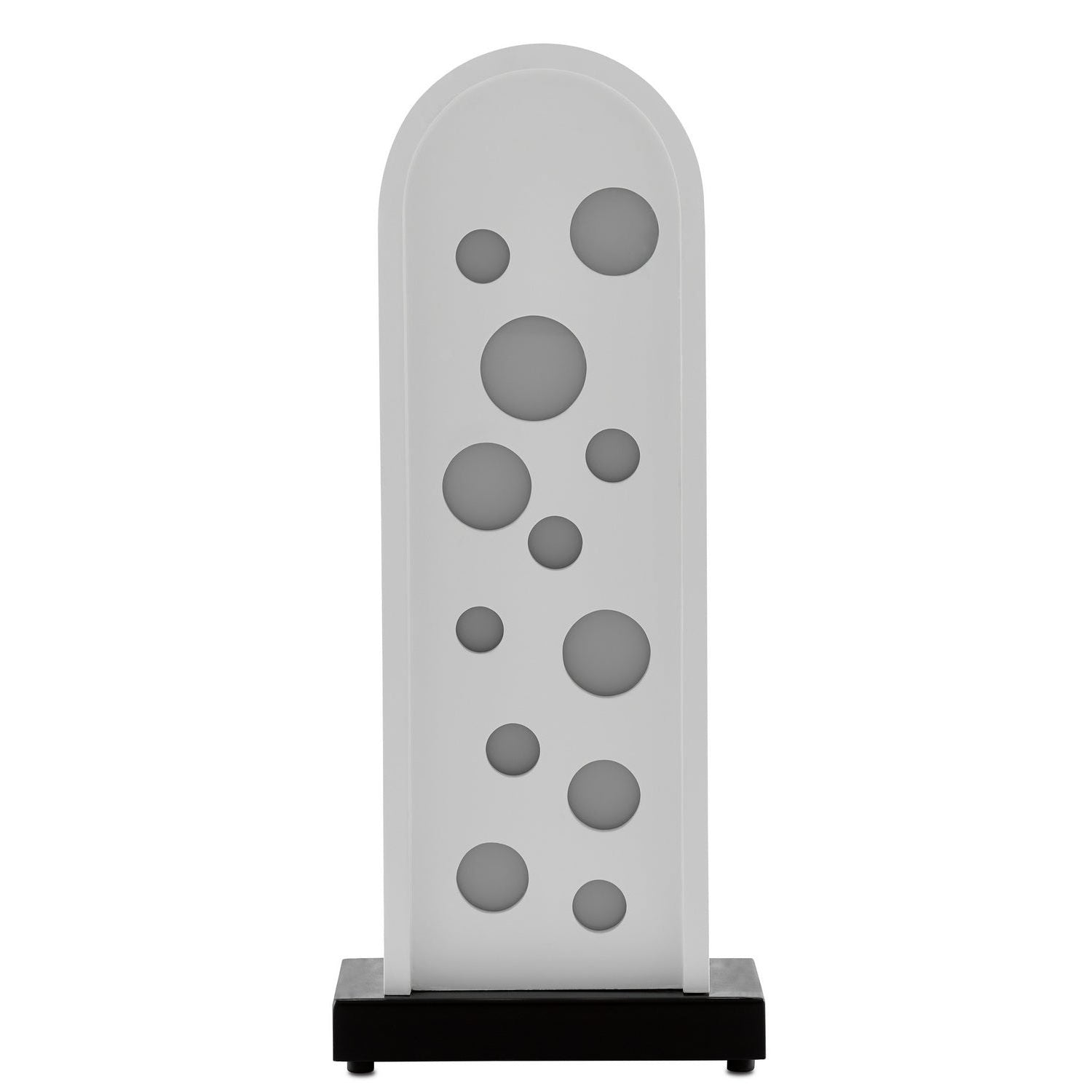 Currey and Company - 6000-0636 - One Light Table Lamp - Lapidus Collection - Sugar White/Satin Black