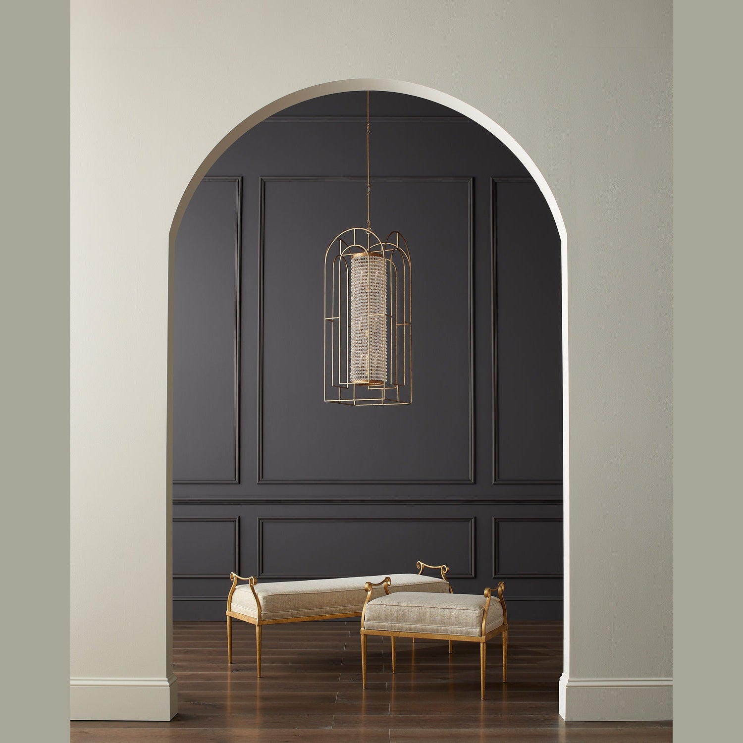 Currey and Company - 9000-0645 - Nine Light Chandelier - Elspeth Chandelier - French Gold