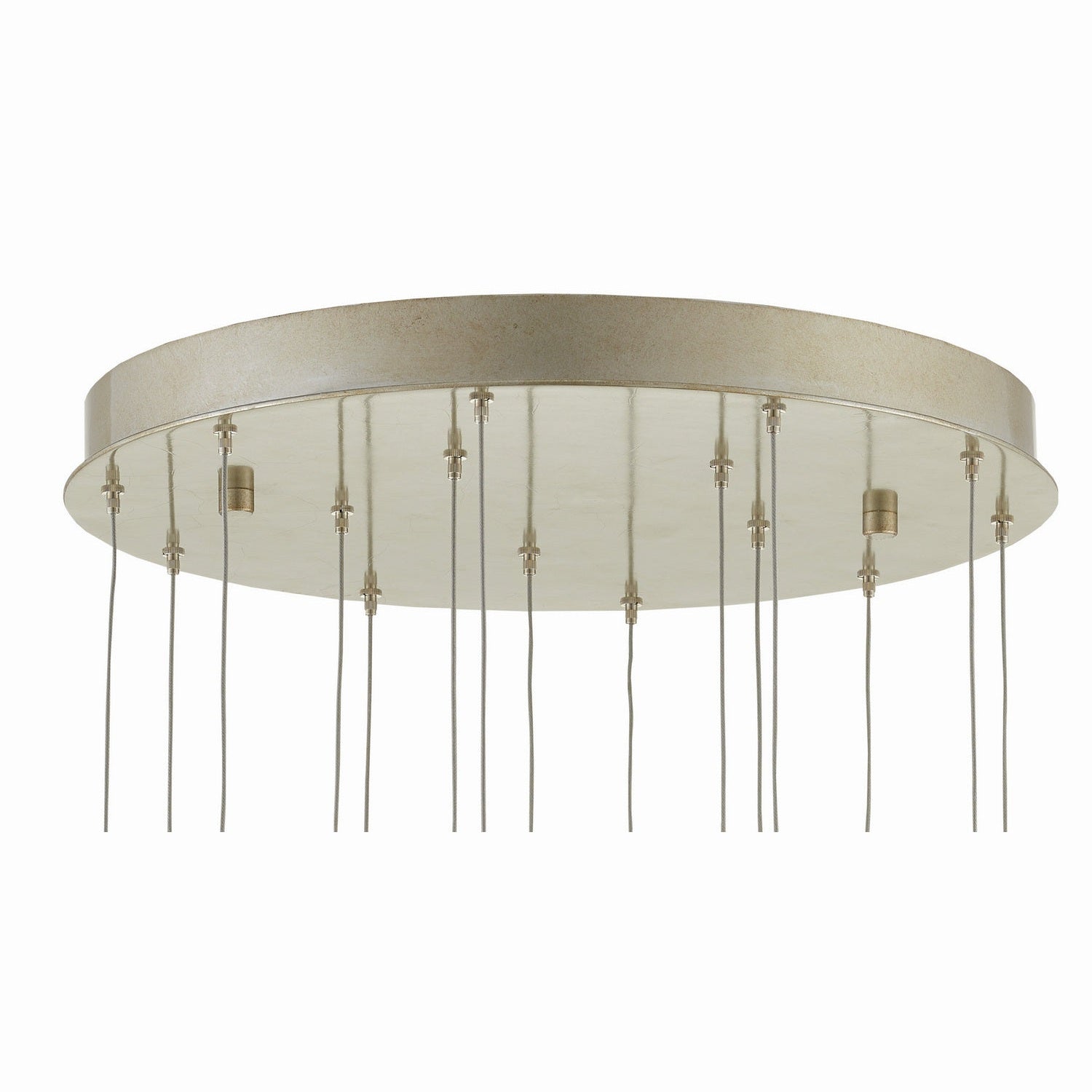 Currey and Company - 9000-0670 - 15 Light Pendant - Crystal Bud Collection - Crystal/ Contemporary Silver Leaf