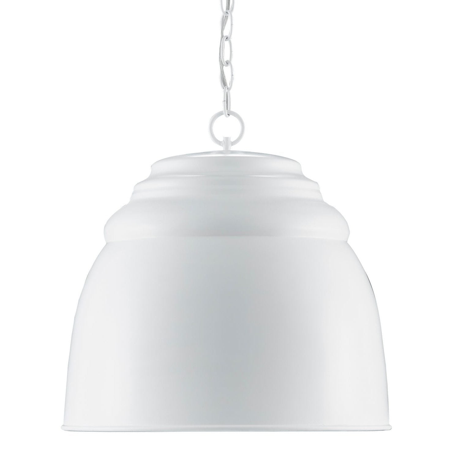 Currey and Company - 9000-0729 - One Light Pendant - Thalliard White Pendant - Contemporary Gold Leaf/Sugar White