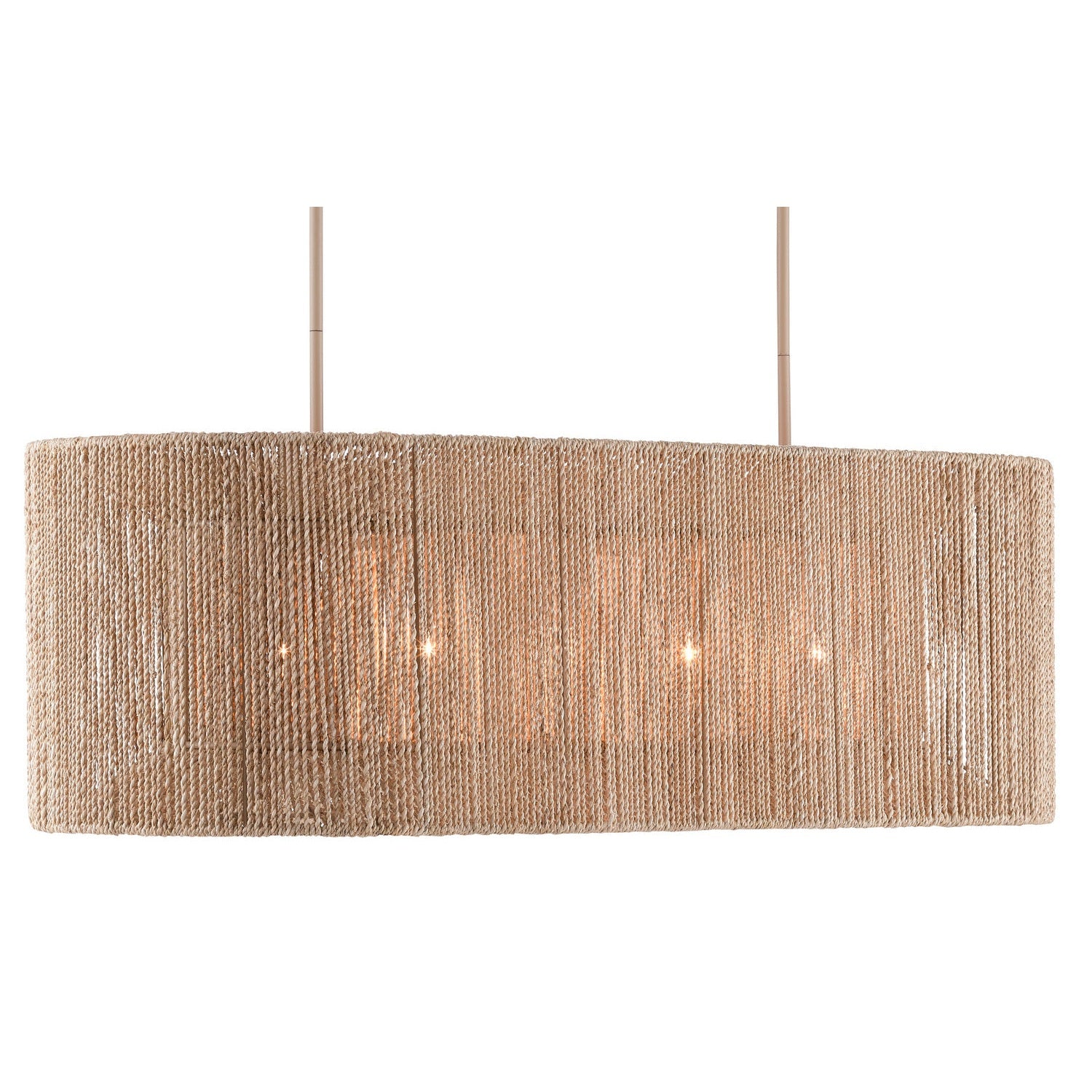 Currey and Company - 9000-0737 - Five Light Chandelier - Mereworth Collection - Natural Rope/Beige