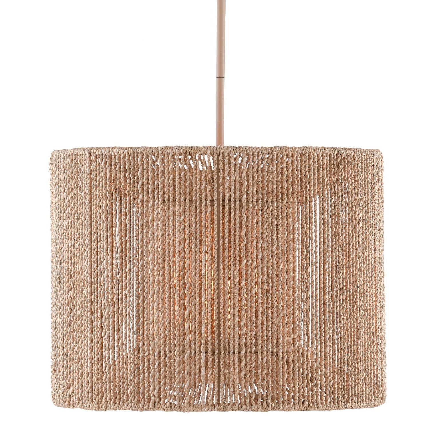 Currey and Company - 9000-0737 - Five Light Chandelier - Mereworth Collection - Natural Rope/Beige