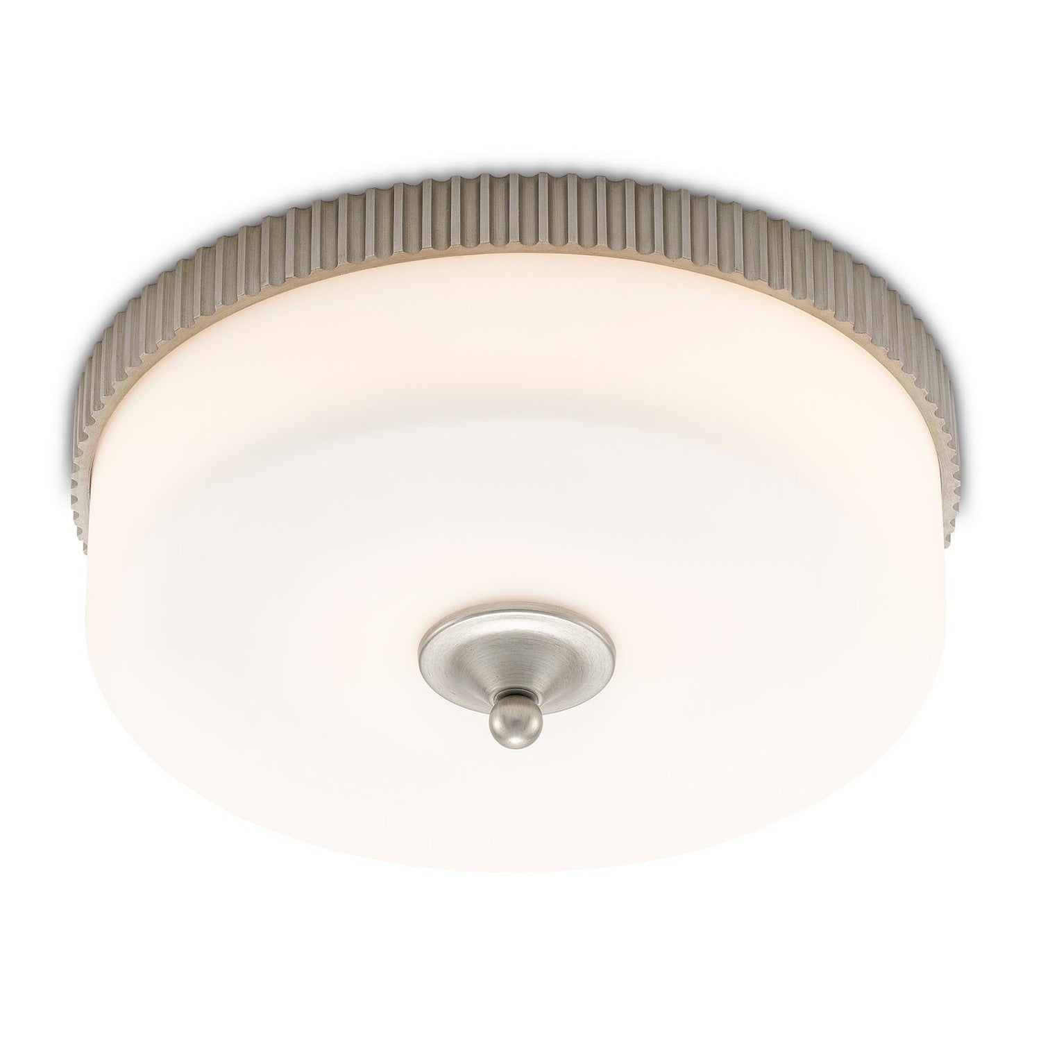 Currey and Company - 9999-0052 - LED Flush Mount - Bryce Collection - Silver Leaf