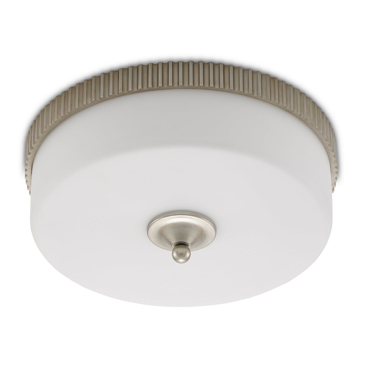 Currey and Company - 9999-0052 - LED Flush Mount - Bryce Collection - Silver Leaf