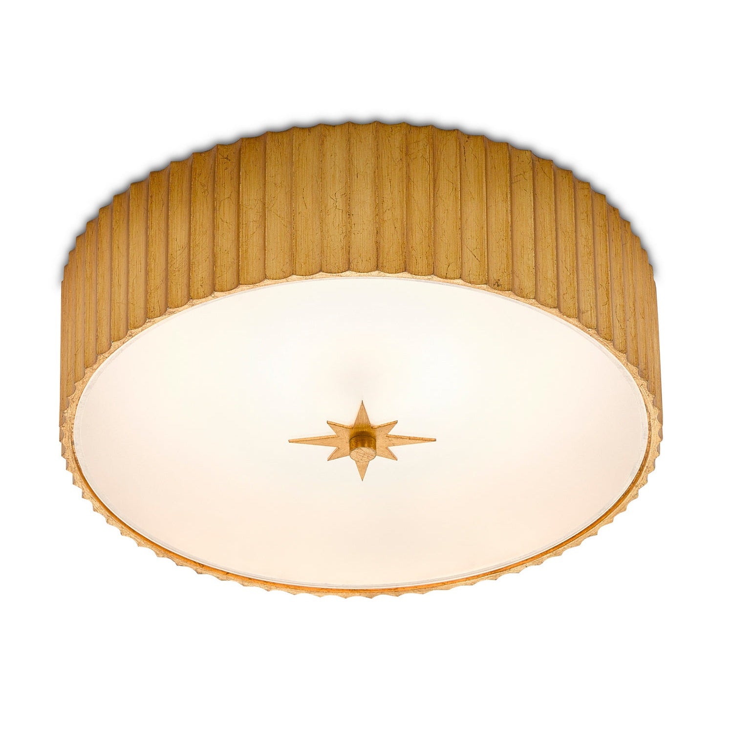 Currey and Company - 9999-0053 - LED Flush Mount - Caravel Collection - Gold Leaf