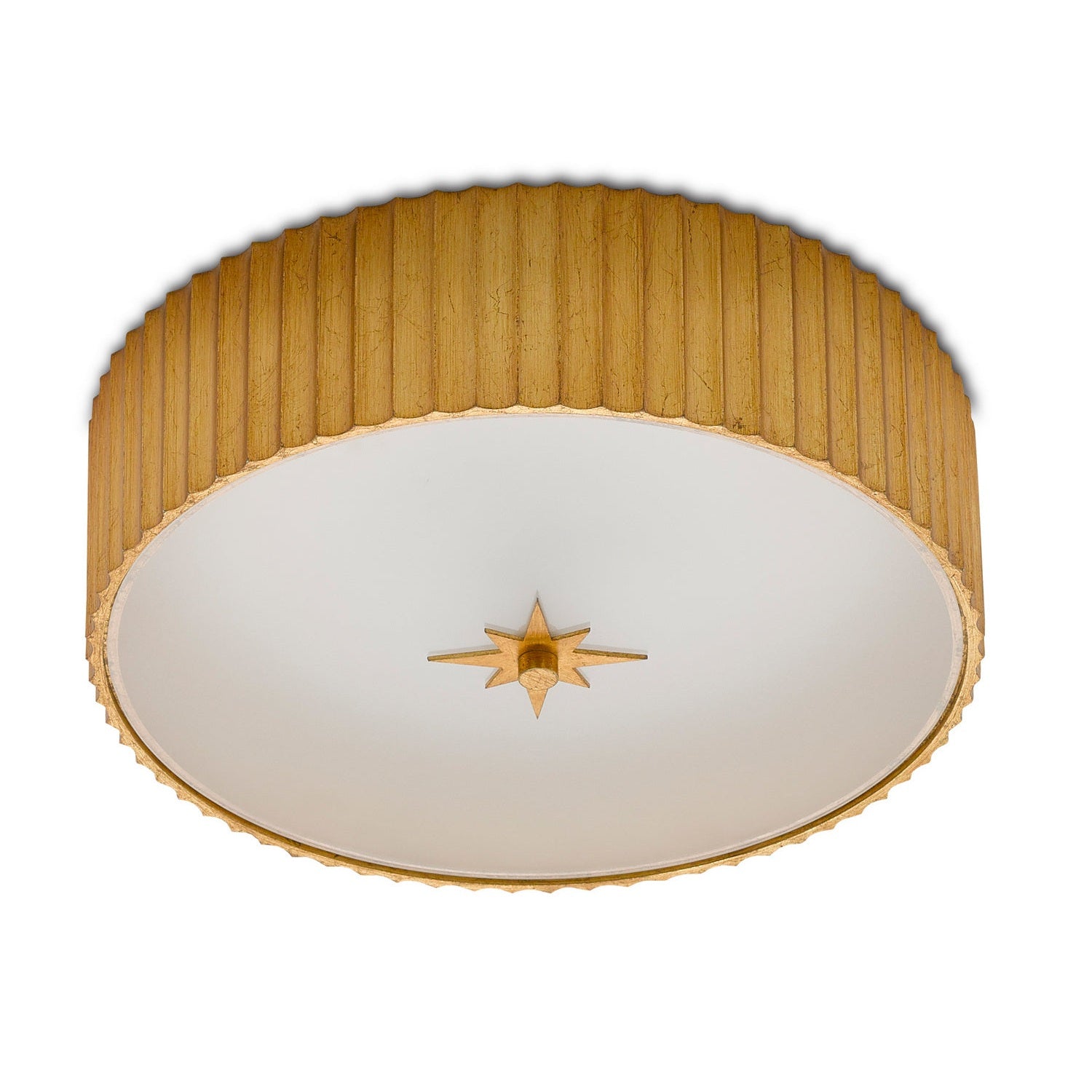 Currey and Company - 9999-0053 - LED Flush Mount - Caravel Collection - Gold Leaf