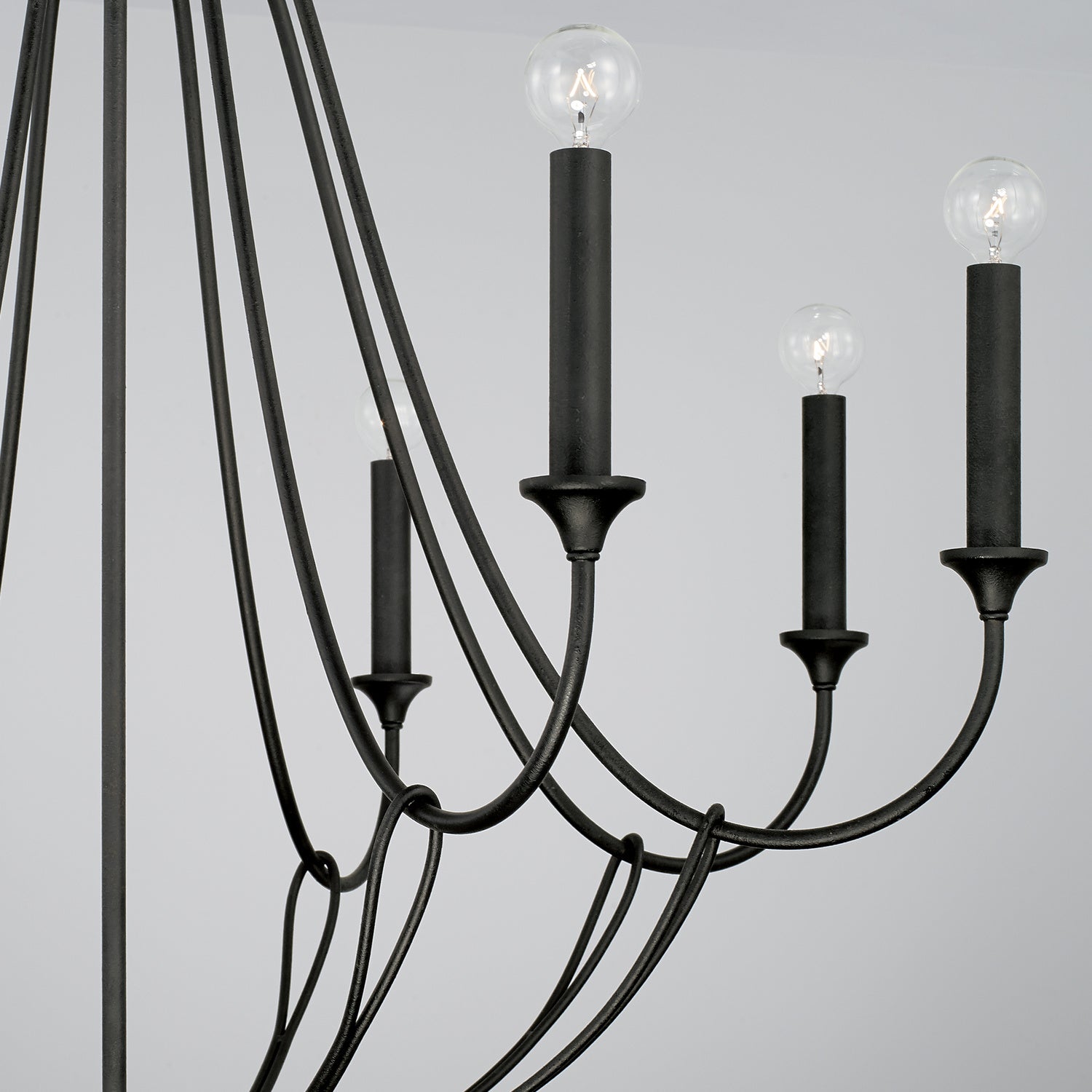 Capital Lighting - 441681BI - Eight Light Chandelier - Bentley - Black Iron