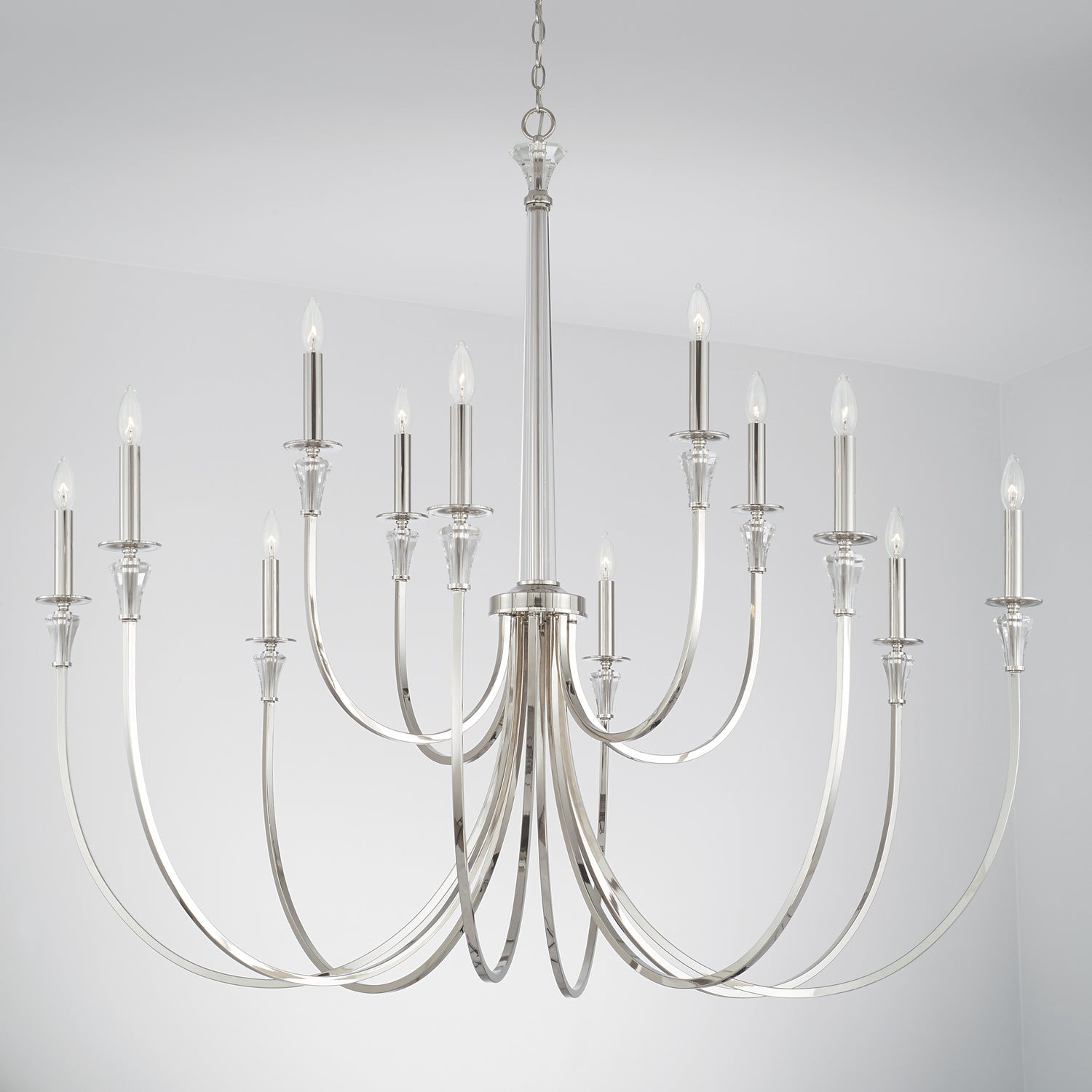Capital Lighting - 441801PN - 12 Light Chandelier - Laurent - Polished Nickel