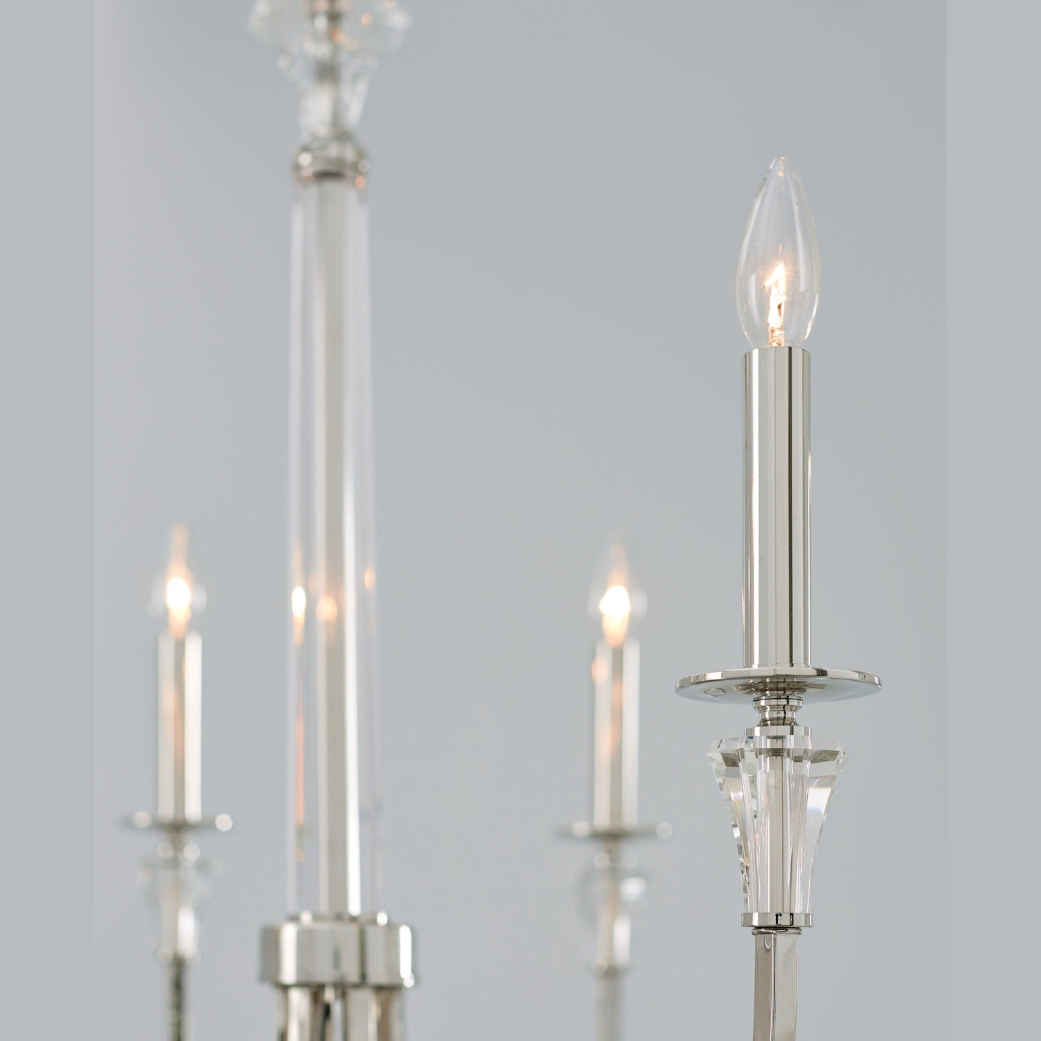Capital Lighting - 441861PN - Six Light Chandelier - Laurent - Polished Nickel
