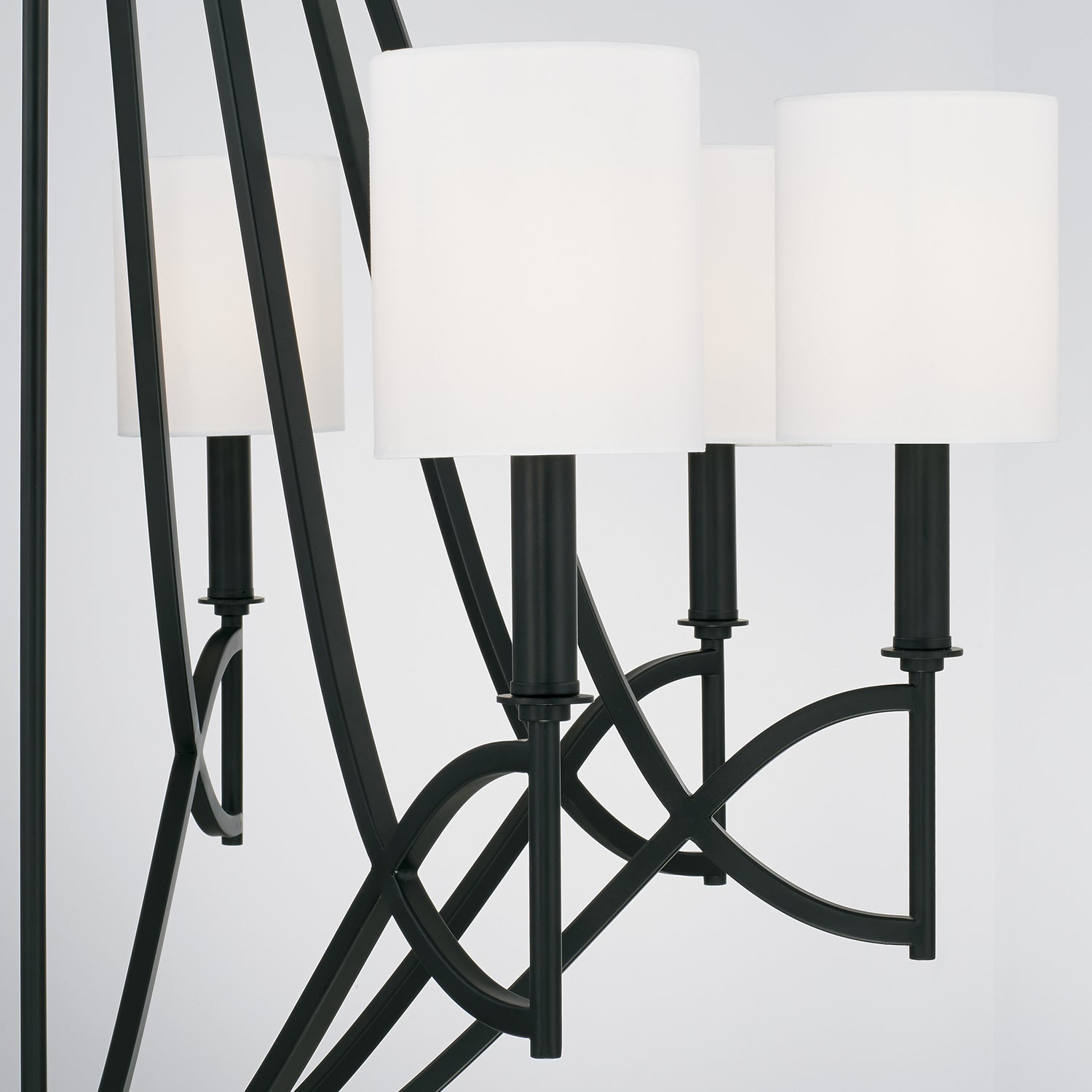 Capital Lighting - 442381MB-701 - Eight Light Chandelier - Sylvia - Matte Black