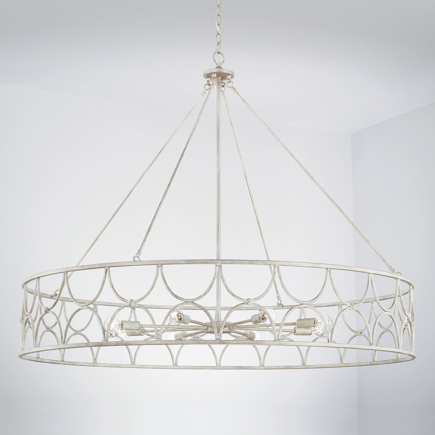 Capital Lighting - 443381WW - Eight Light Chandelier - Ricci - Winter White