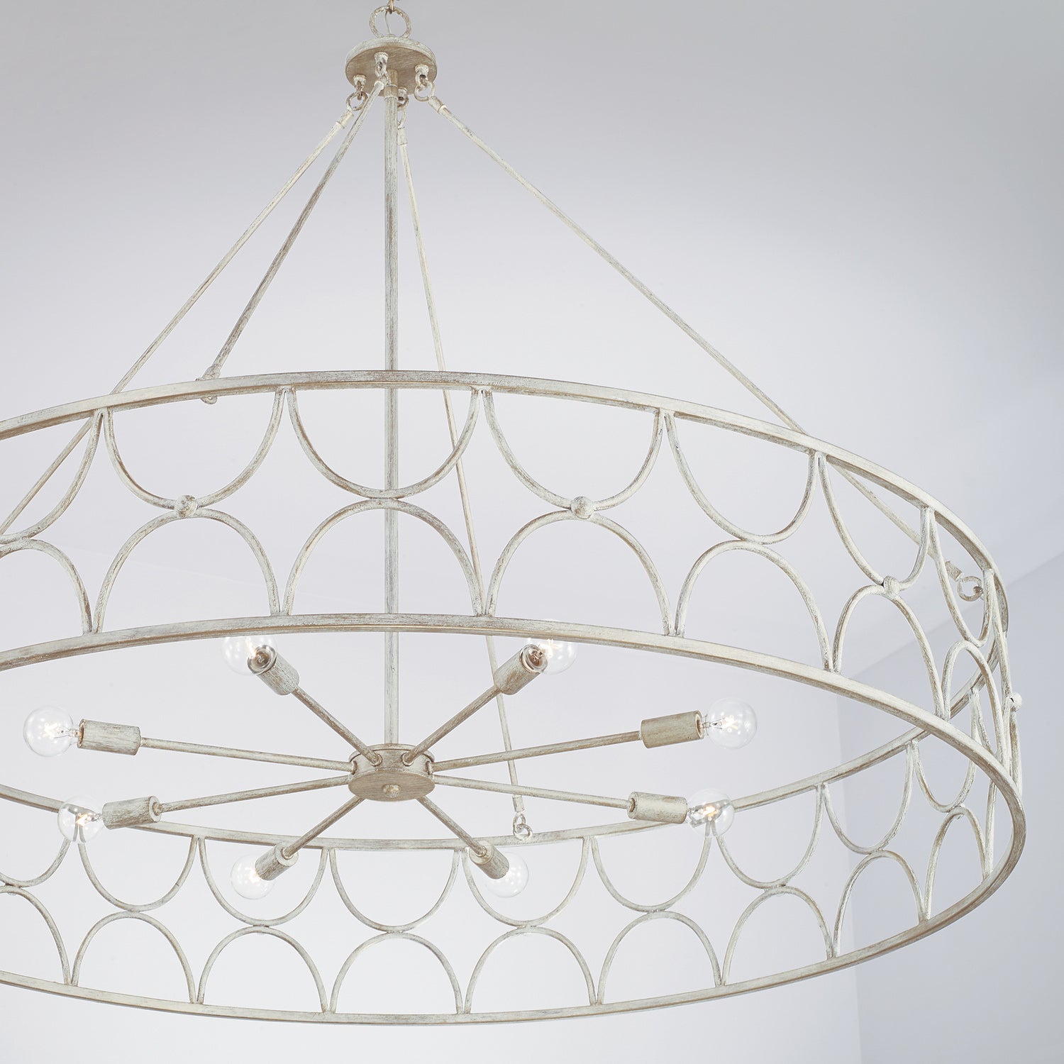 Capital Lighting - 443381WW - Eight Light Chandelier - Ricci - Winter White