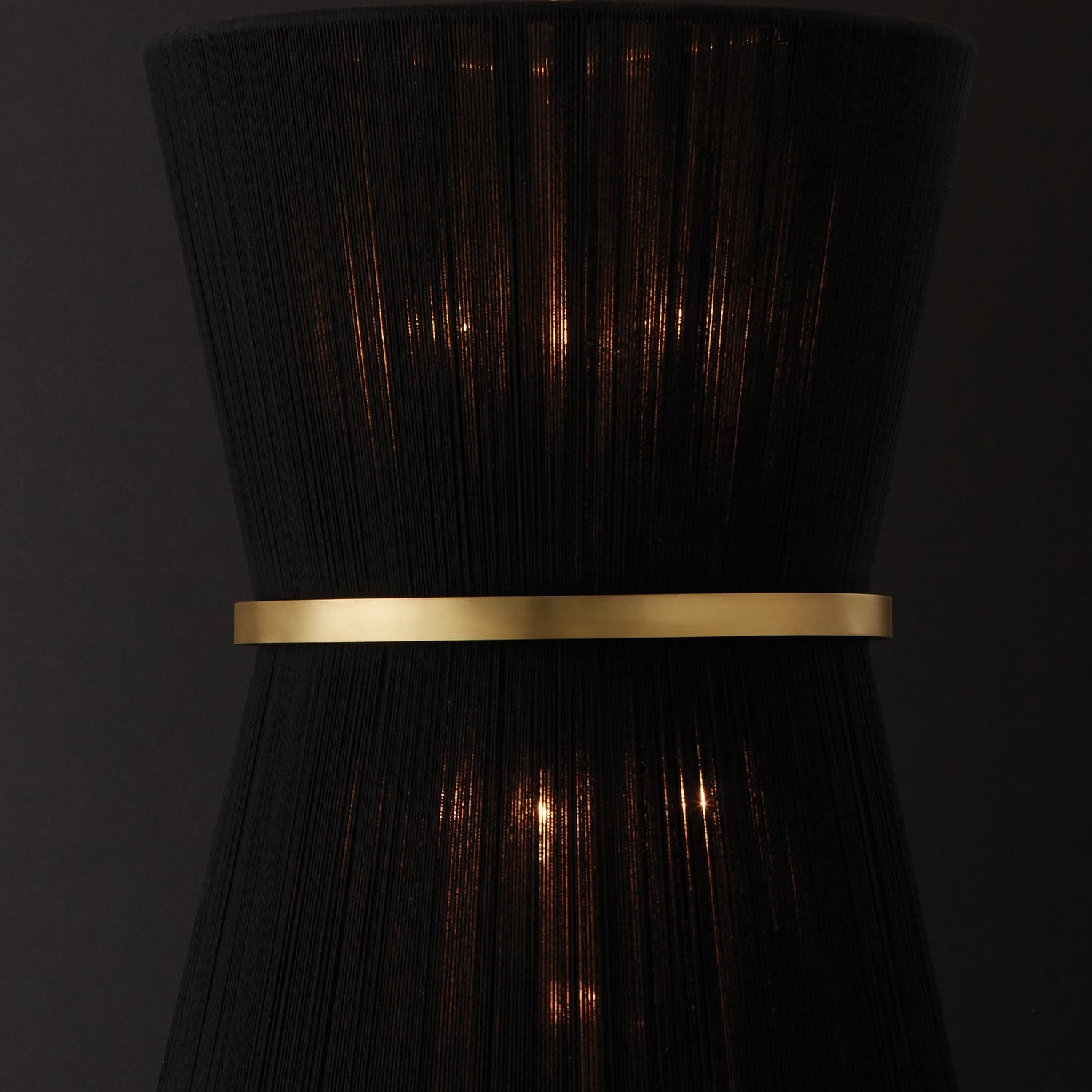 Capital Lighting - 541261KP - Six Light Foyer - Cecilia - Black Rope and Patinaed Brass
