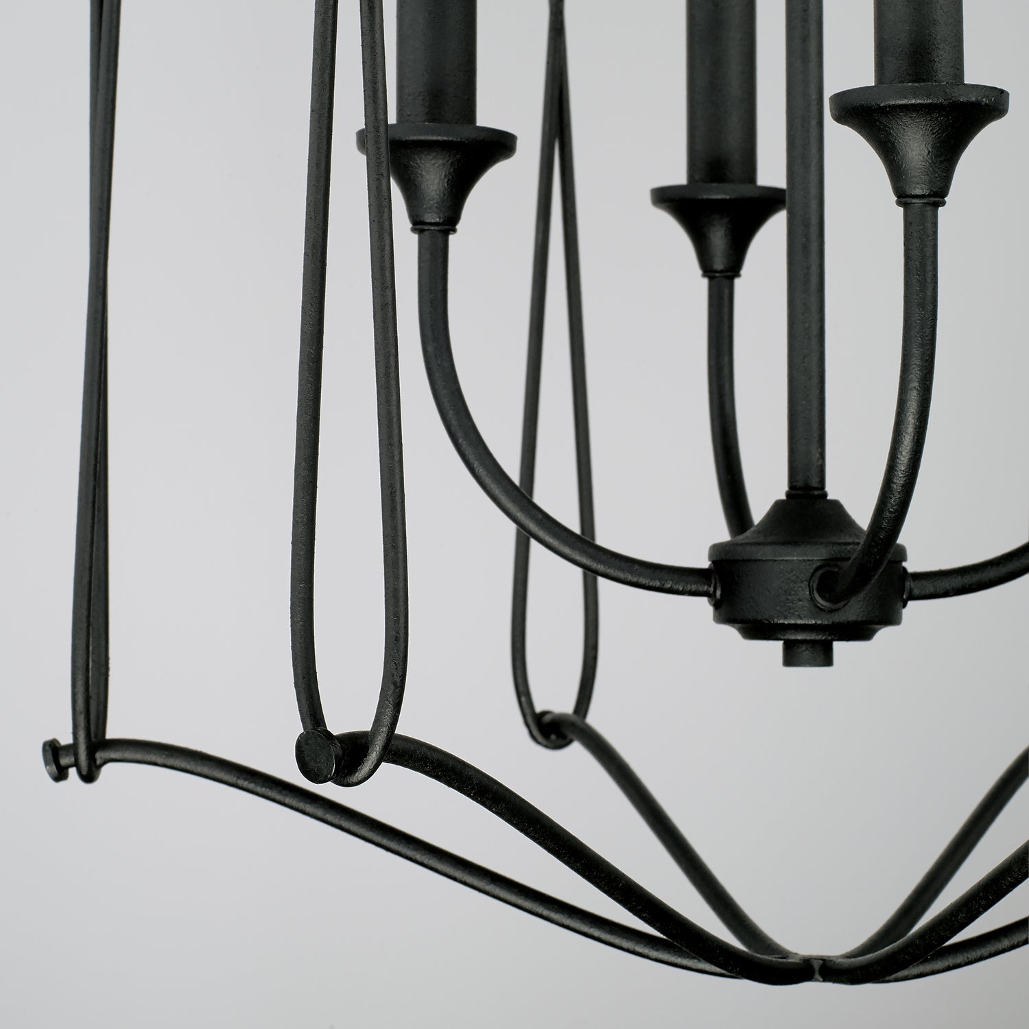 Capital Lighting - 541642BI - Four Light Foyer Pendant - Bentley - Black Iron
