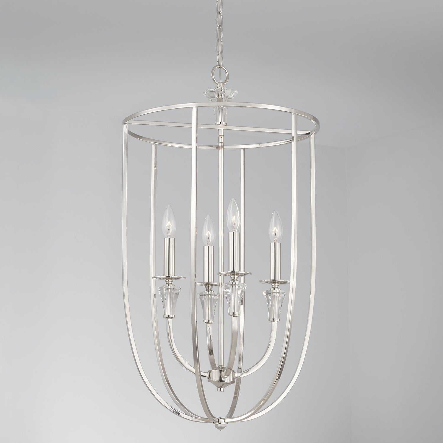 Capital Lighting - 541841PN - Four Light Foyer - Laurent - Polished Nickel