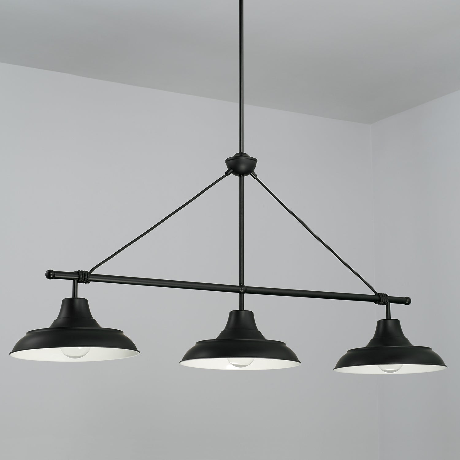 Capital Lighting - 842131MB - Three Light Island Pendant - Jones - Matte Black