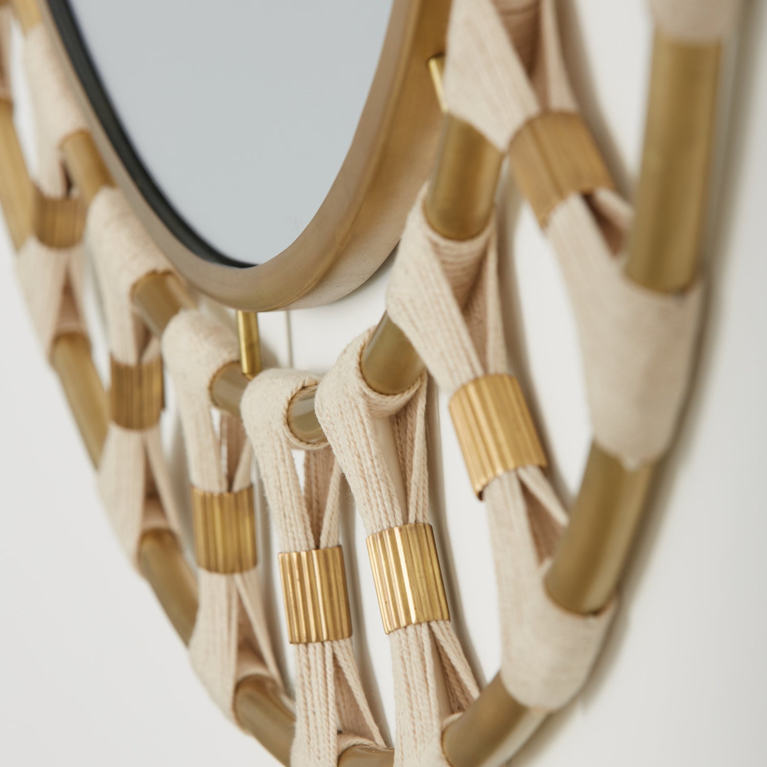 Capital Lighting - 741102MM - Mirror - Mirror - Bleached Natural Rope and Patinaed Brass