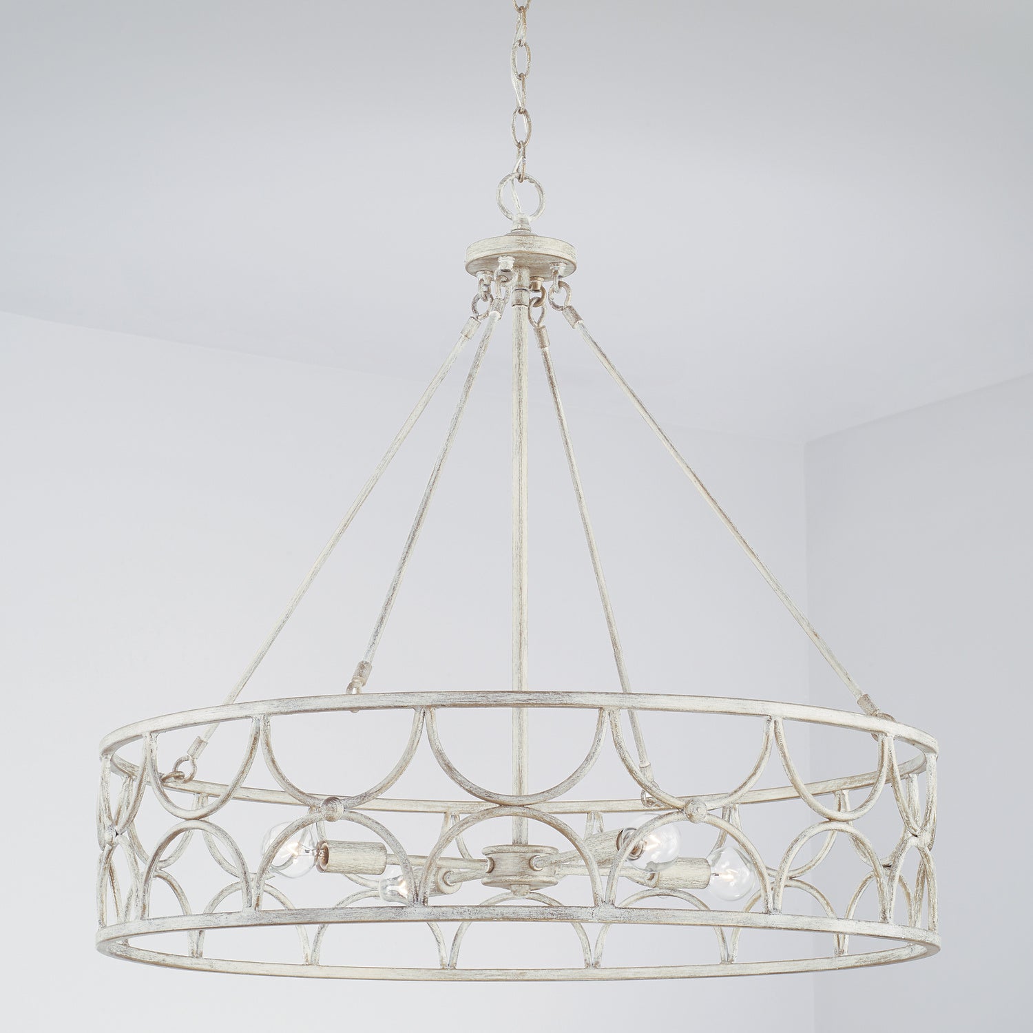 Capital Lighting - 343341WW - Four Light Pendant - Ricci - Winter White