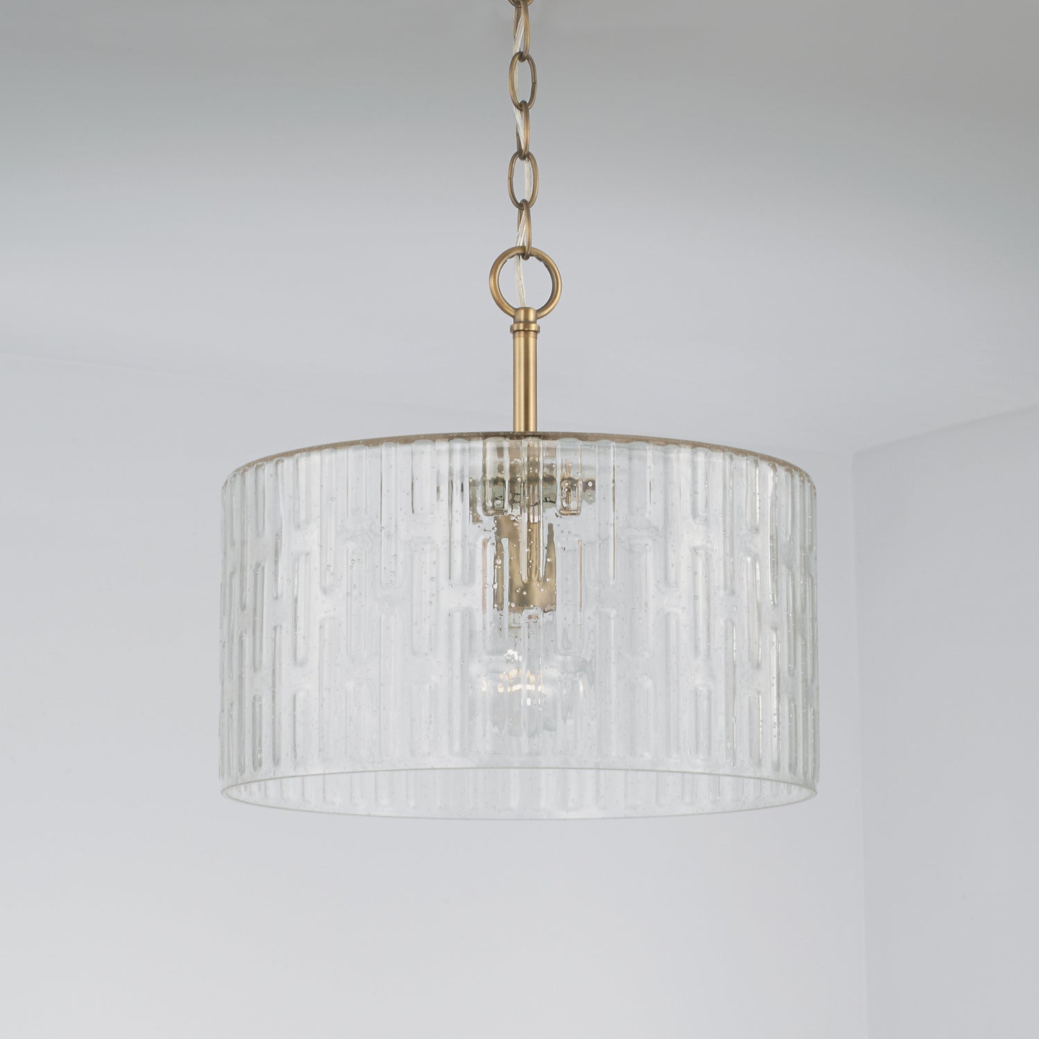 Capital Lighting - 241311AD - One Light Semi Flush Mount - Emerson - Aged Brass