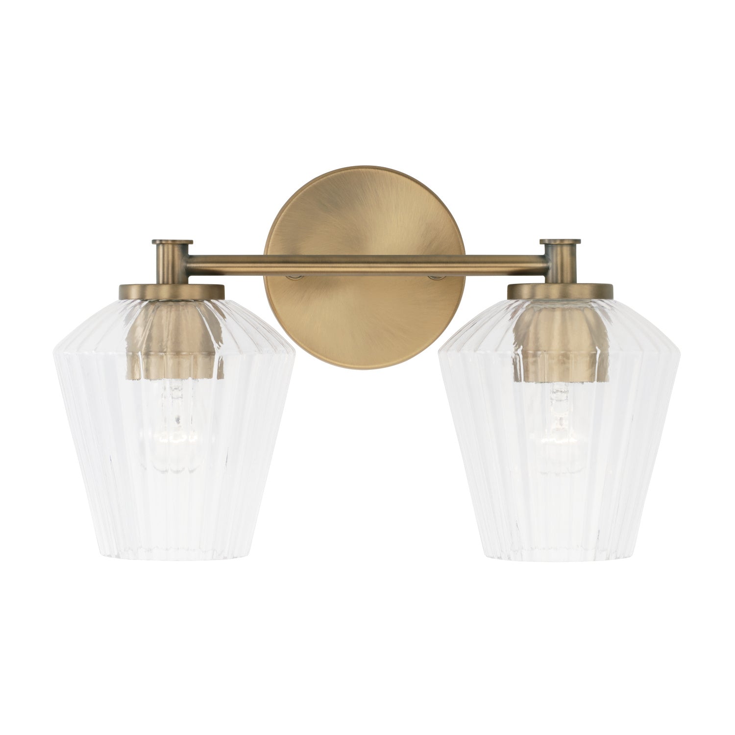 Capital Lighting - 141421AD-507 - Two Light Vanity - Beau - Aged Brass