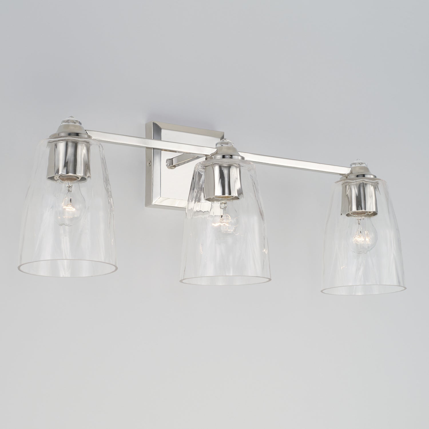 Capital Lighting - 141831PN-509 - Three Light Vanity - Laurent - Polished Nickel