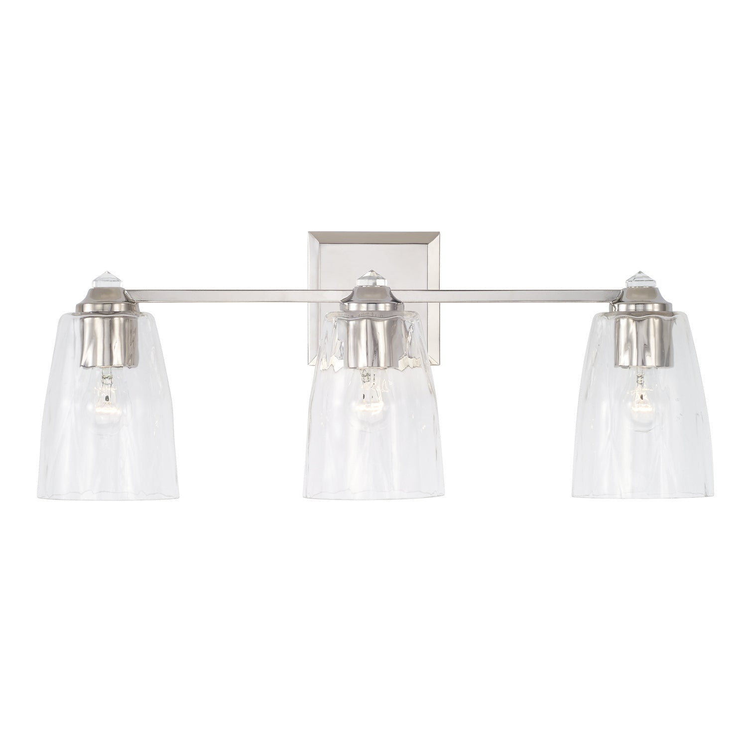 Capital Lighting - 141831PN-509 - Three Light Vanity - Laurent - Polished Nickel