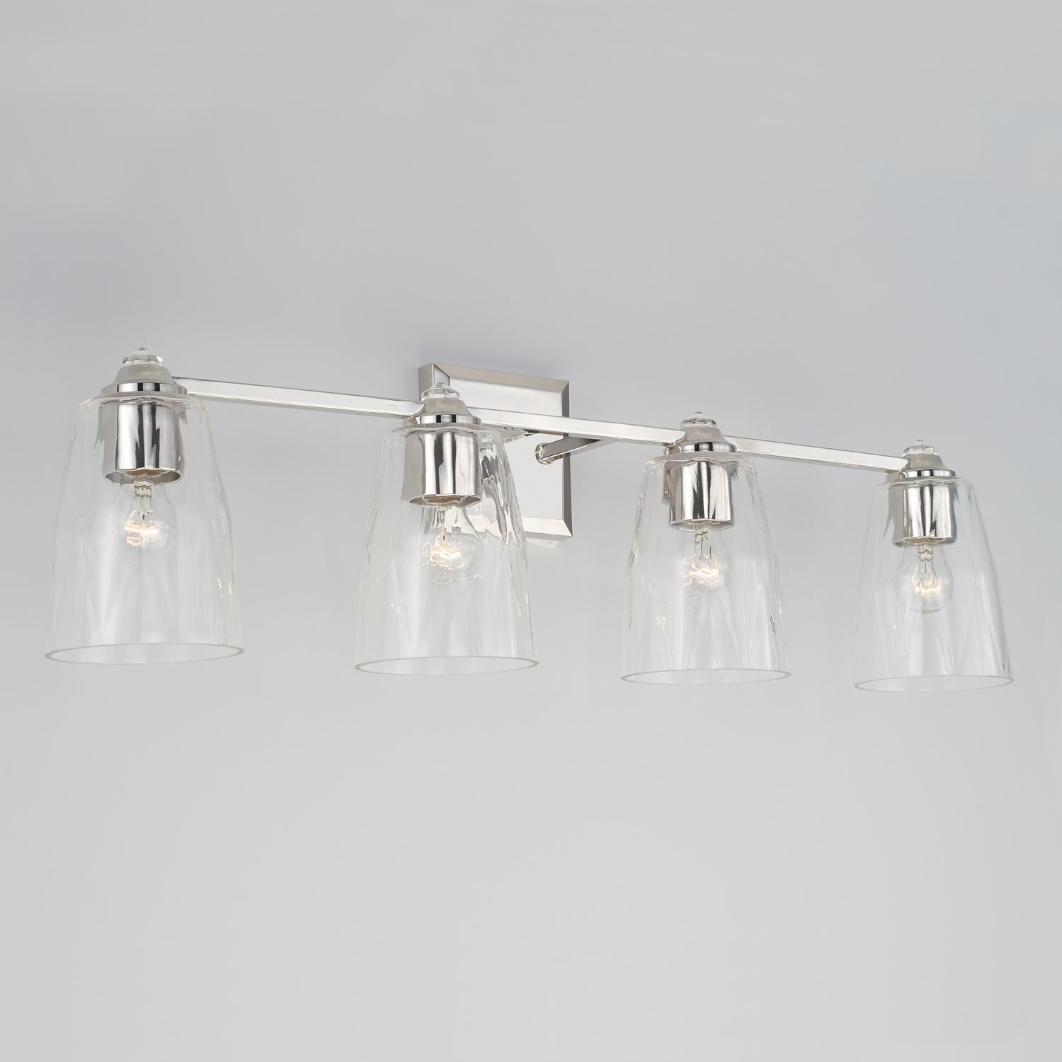 Capital Lighting - 141841PN-509 - Four Light Vanity - Laurent - Polished Nickel