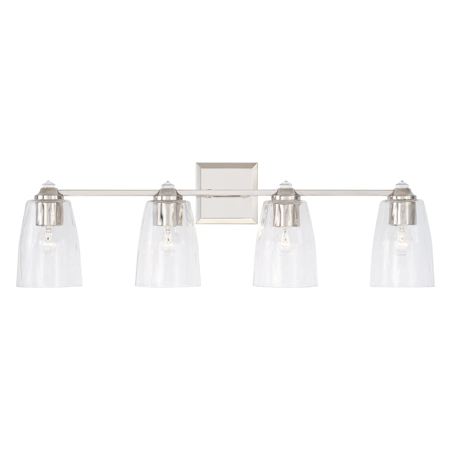 Capital Lighting - 141841PN-509 - Four Light Vanity - Laurent - Polished Nickel